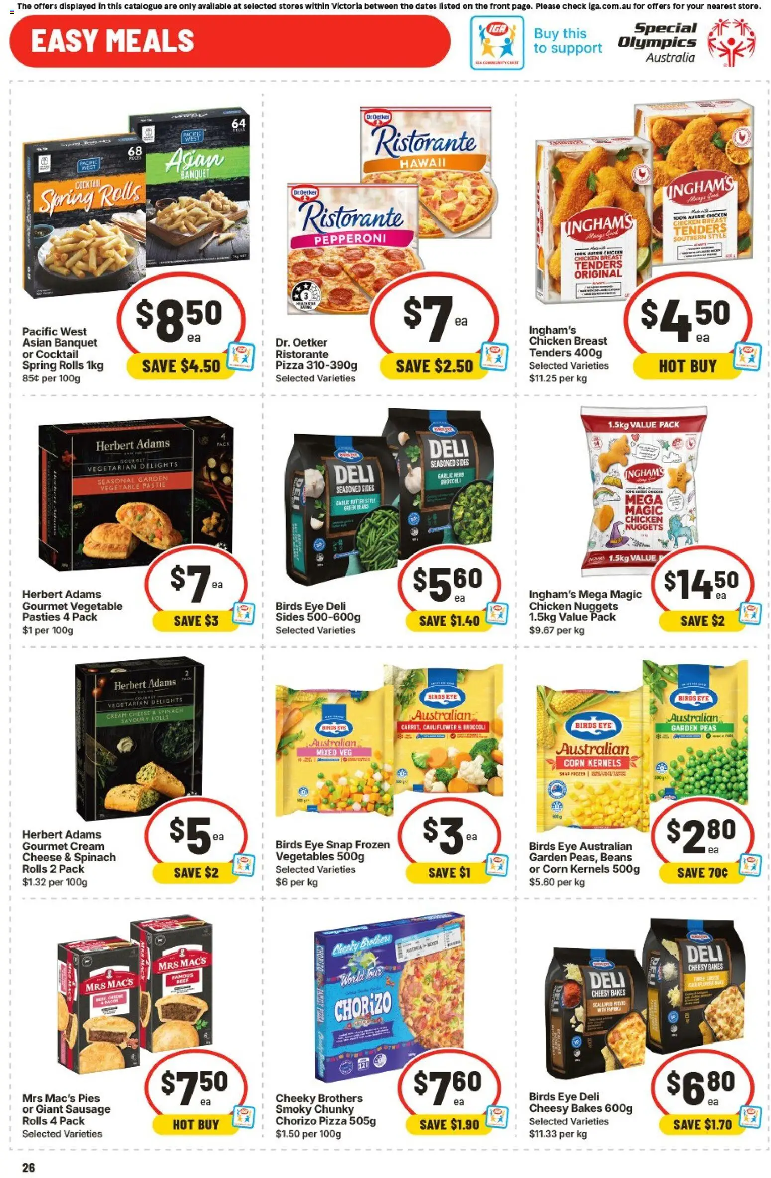Ritchies catalogue - valid from 29.04.2026 | Page: 26 | Products: Pizza, Chicken, Vegetables, Cauliflower