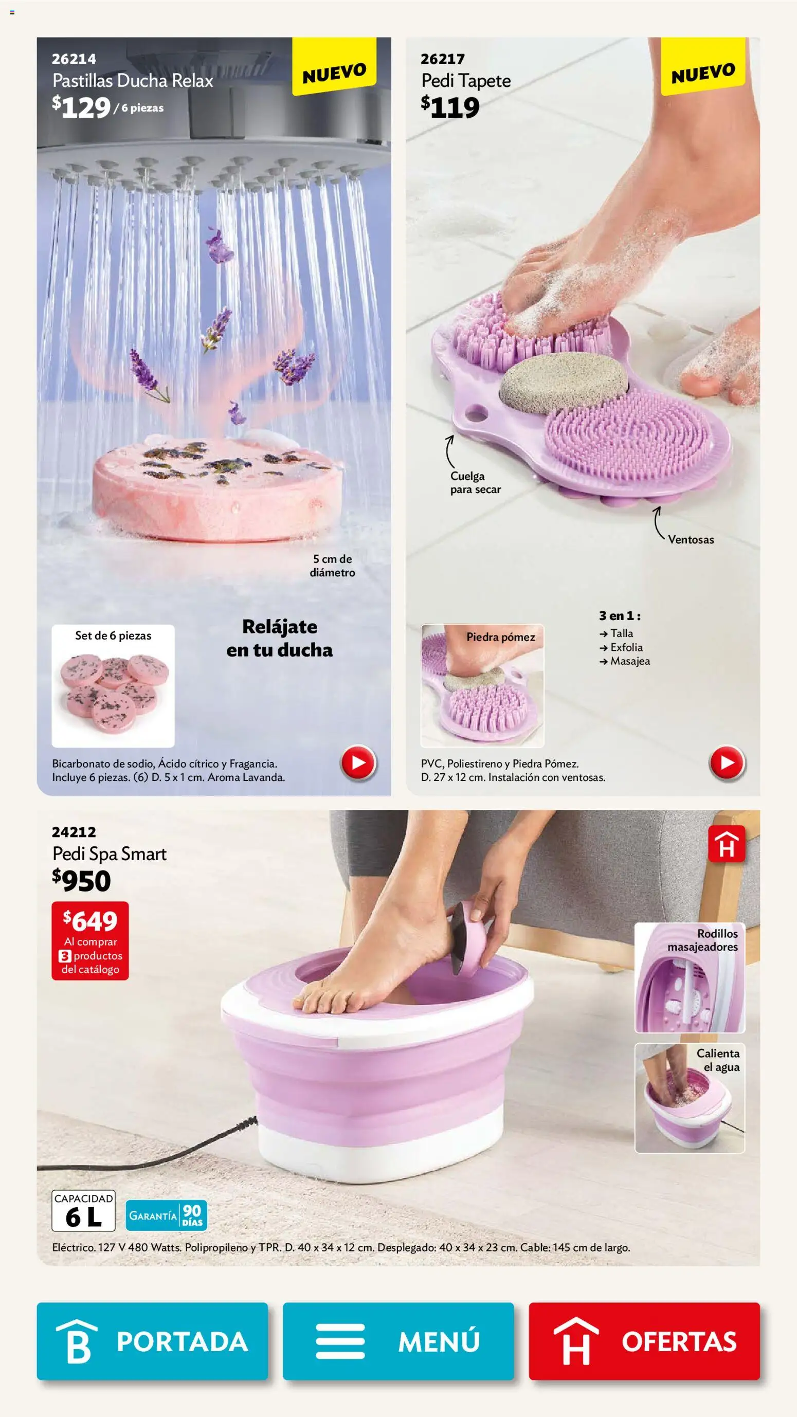 Nuevas ofertas de Betterware válidas en toda la República Mexicana desde el 30.03.2026. ¡Encuentra las mejores ofertas en Betterware campaña 4 2026! | Página: 75 | Productos: Agua, Cable, Tapete