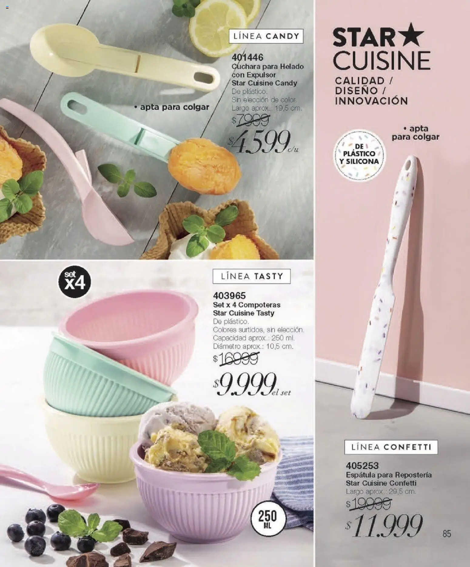 Violetta catálogo │ válido desde el 01.05.2026 | Página: 85 | Productos: Helado, Cuchara, Espatula