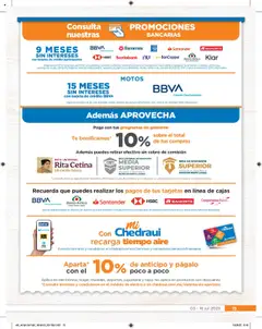 Nuevas ofertas de Chedraui válidas en toda la República Mexicana desde el 03.07.2025. ¡Encuentra las mejores ofertas en Chedraui folleto! | Página: 15 | Productos: Monedero, Banco, Té, Sobre
