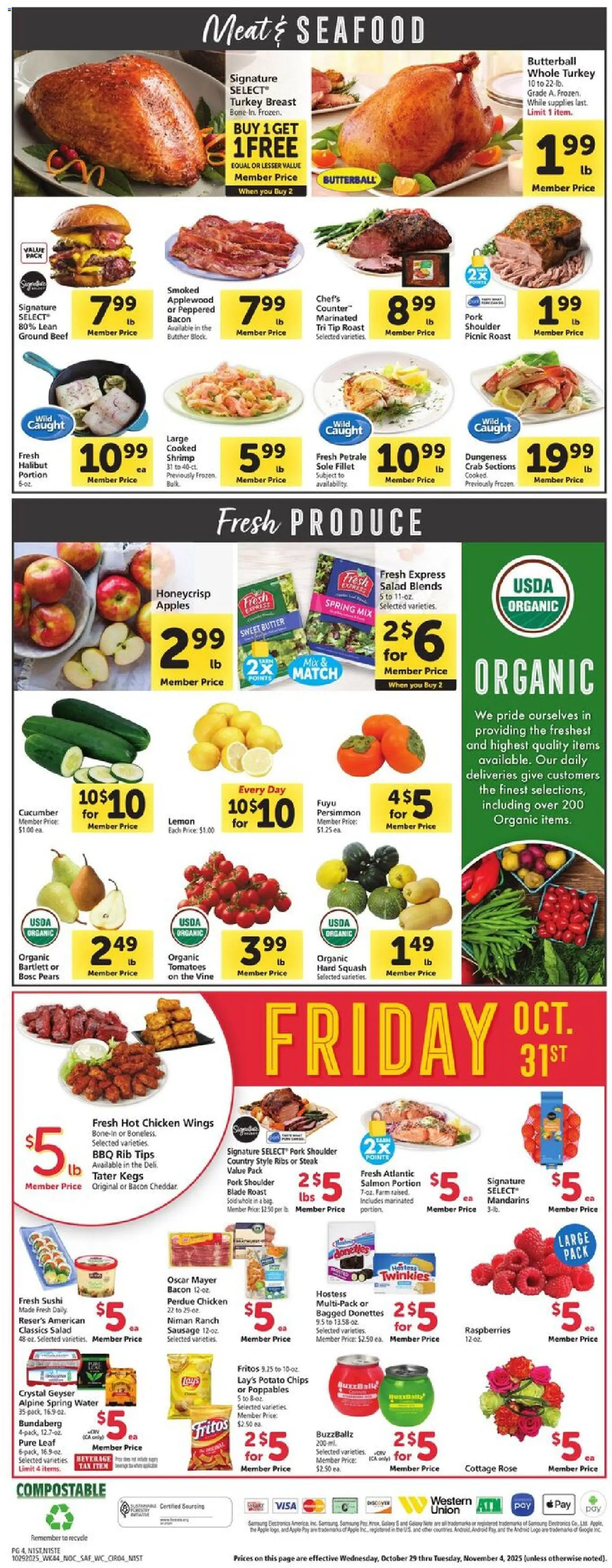 Safeway Weekly Ad - valid from 29.10.2025 | Page: 4