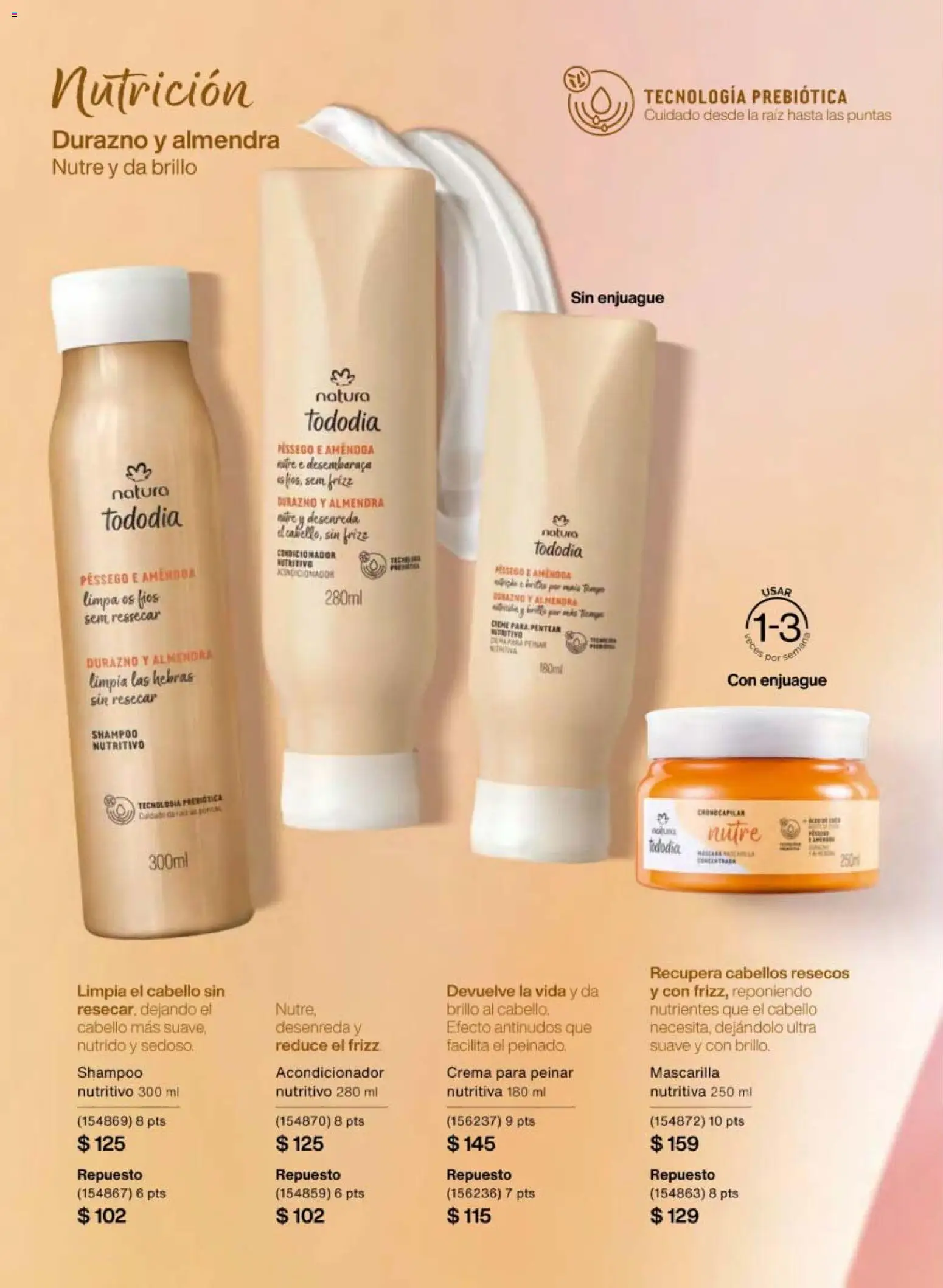 Nuevas ofertas de Natura válidas en toda la República Mexicana desde el 30.01.2026. ¡Encuentra las mejores ofertas en Natura campaña 3 2026! | Página: 144 | Productos: Durazno, Crema, Brillo, Mascarilla