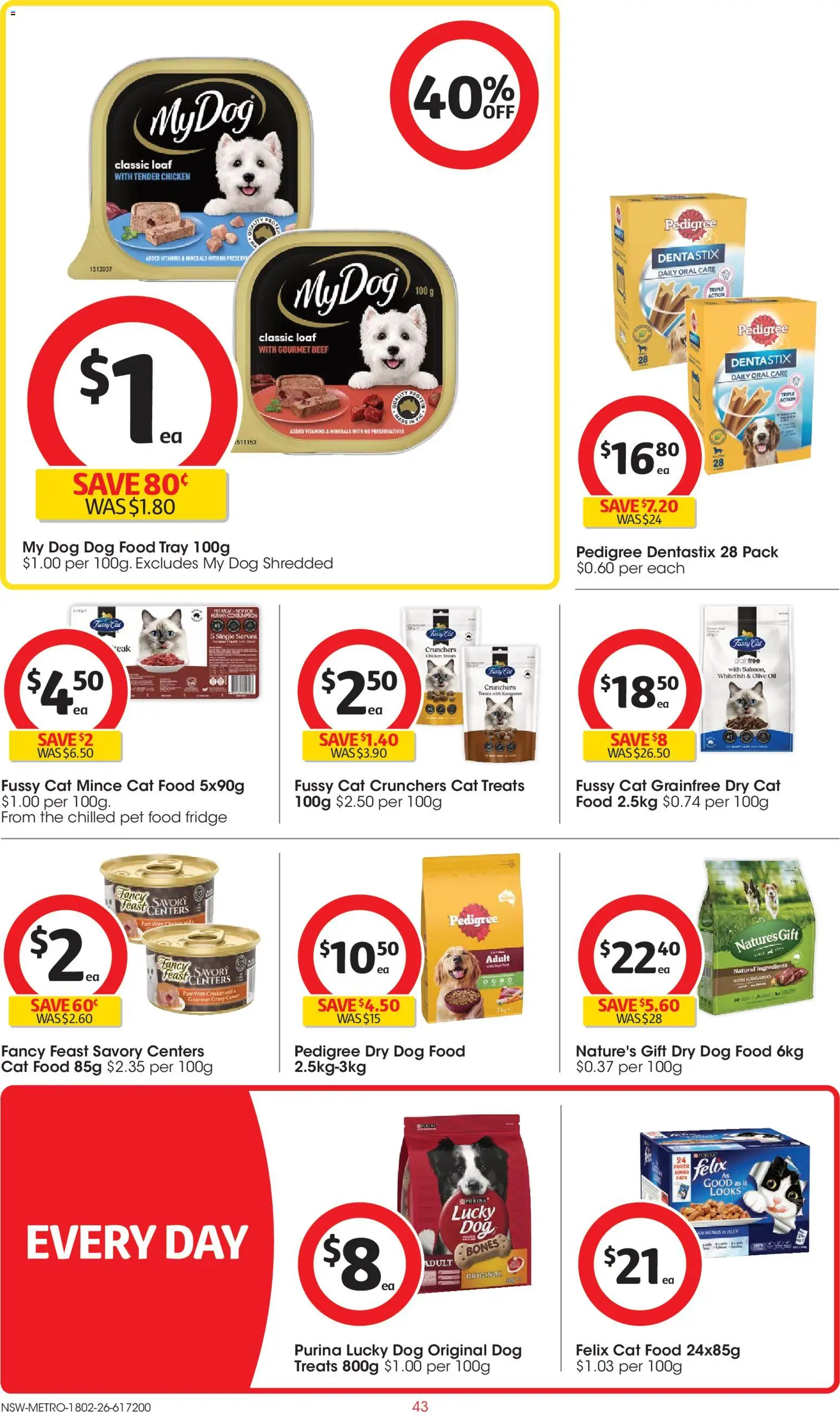Coles catalogue - valid from 18.02.2026 | Page: 43 | Products: Chicken, Beef, Dog food, Fridge