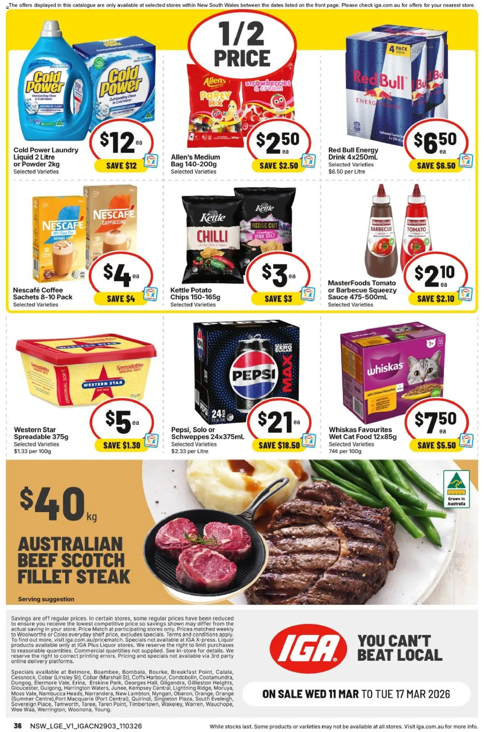 IGA catalogue - valid from 11.03.2026 | Page: 35 | Products: Strawberries, Chips, Bag, Kettle