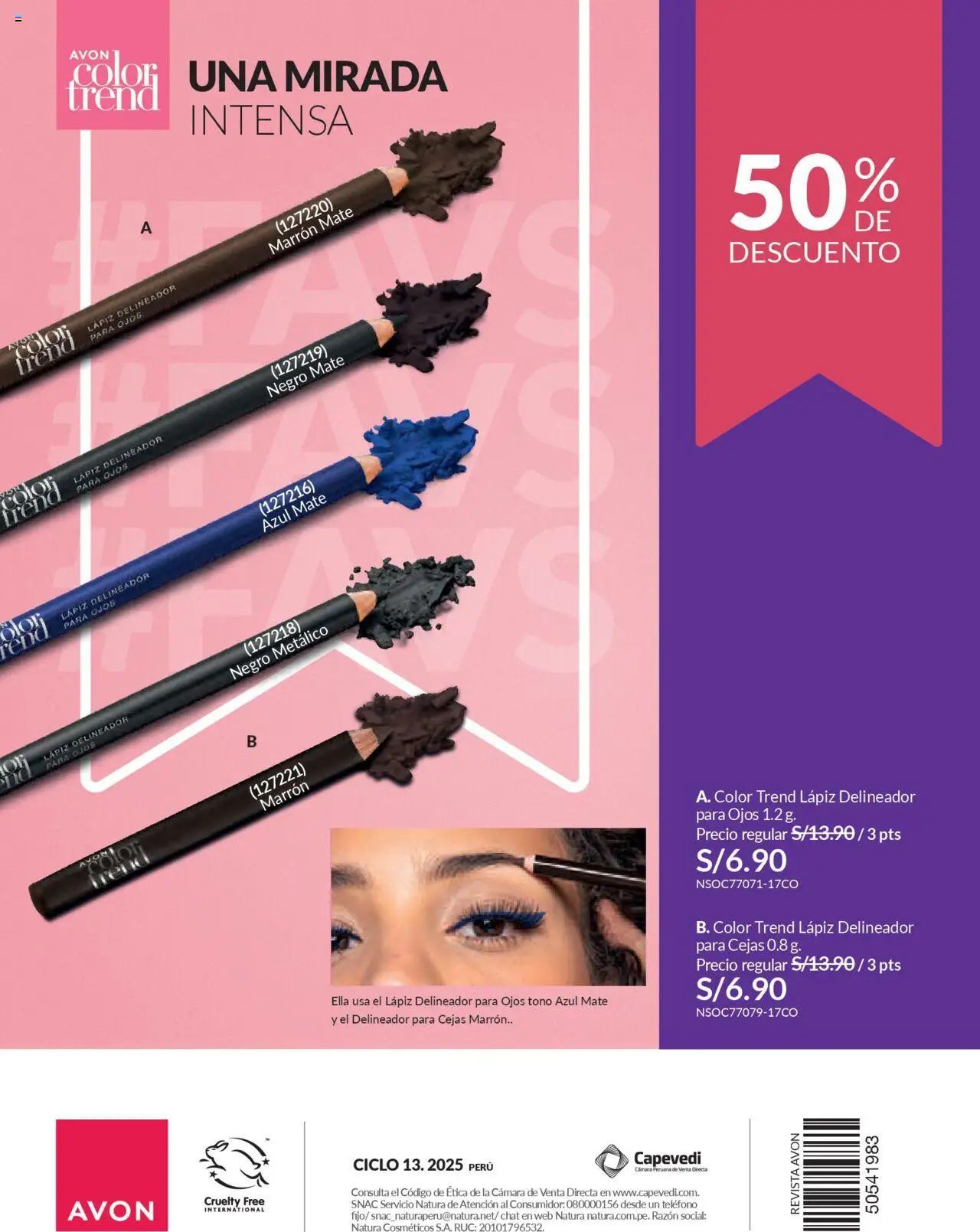 Catálogo Avon válido desde 11.08.2025 | Página: 232 | Productos: Delineador, Teléfono, Cámara