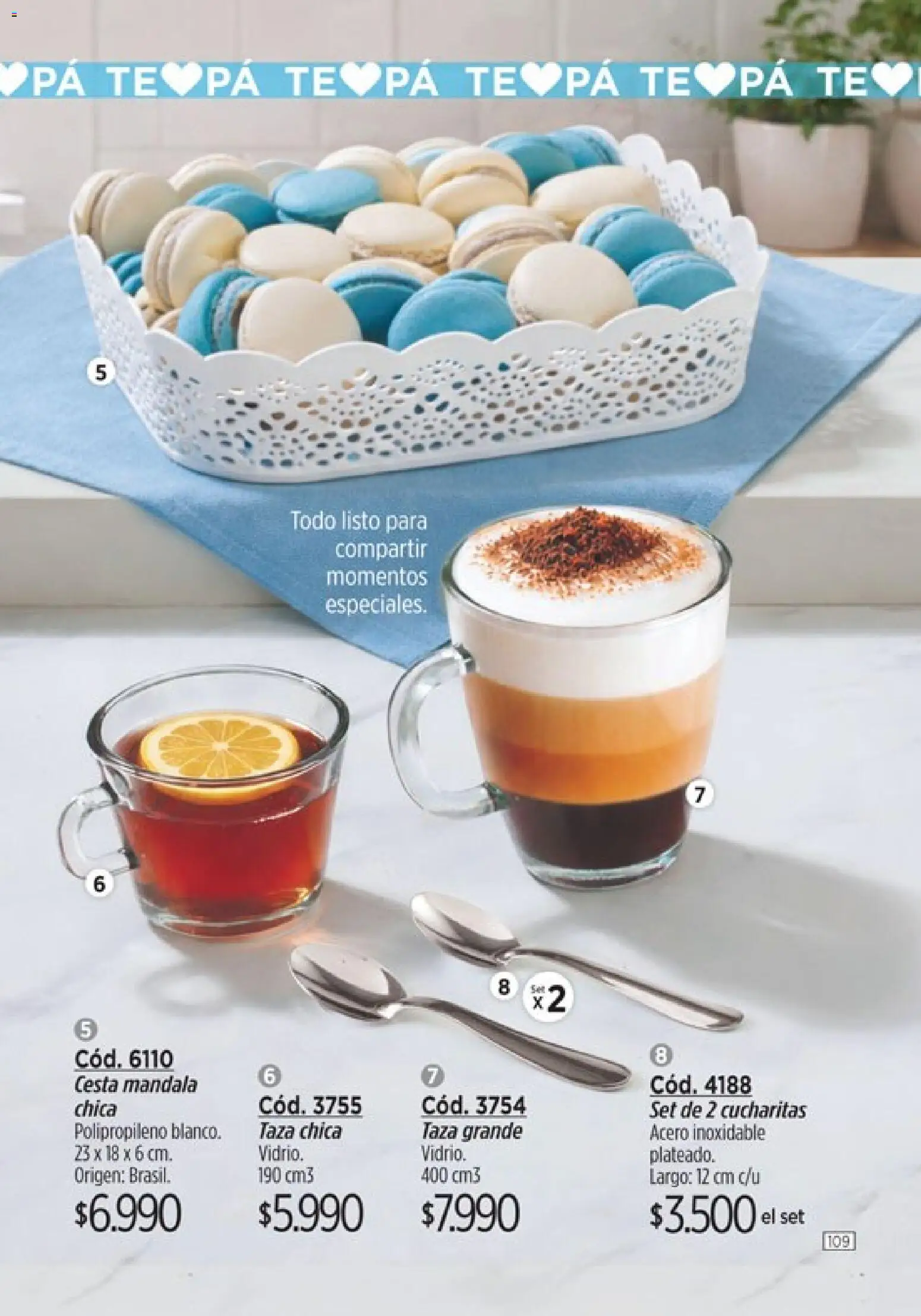 Amodil - Campaña 8 │ válido desde el 08.04.2026 | Página: 109 | Productos: Cesta, Taza, Té