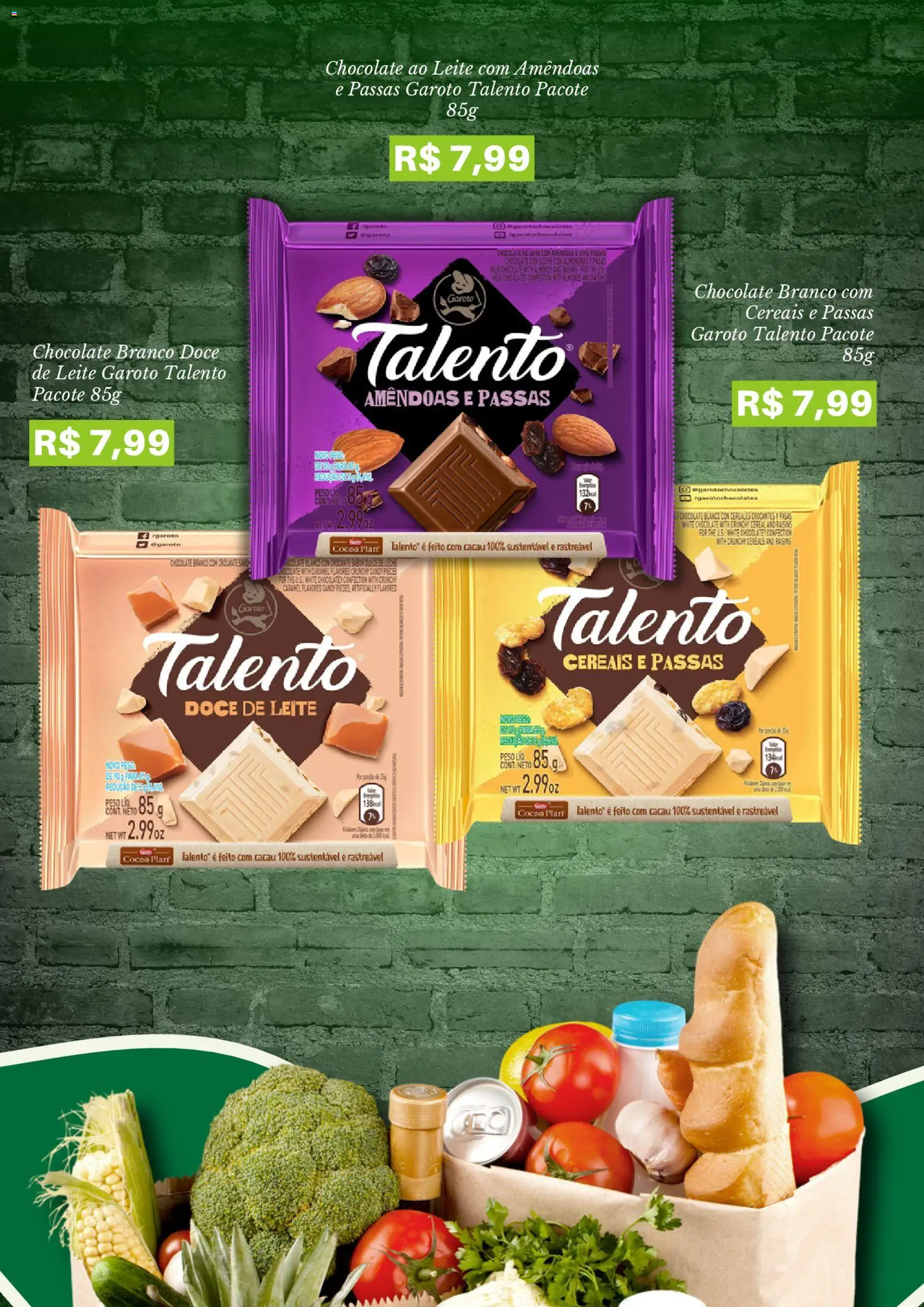 Pão de Açúcar Folheto - válido de 30.03.2026 | Página: 4 | Produtos: Leite, Chocolate, Cereais, Doce de leite