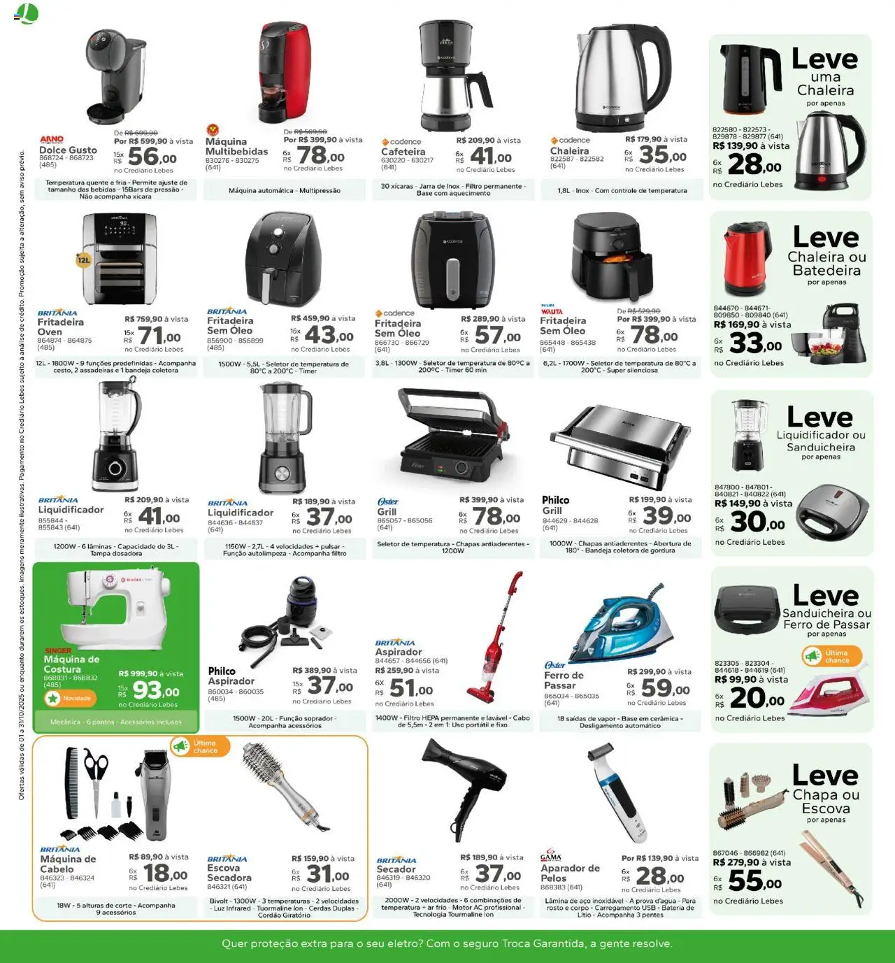 Lebes Folheto - válido de 01.10.2025 | Página: 6 | Produtos: Grill, Liquidificador, Jarra, USB