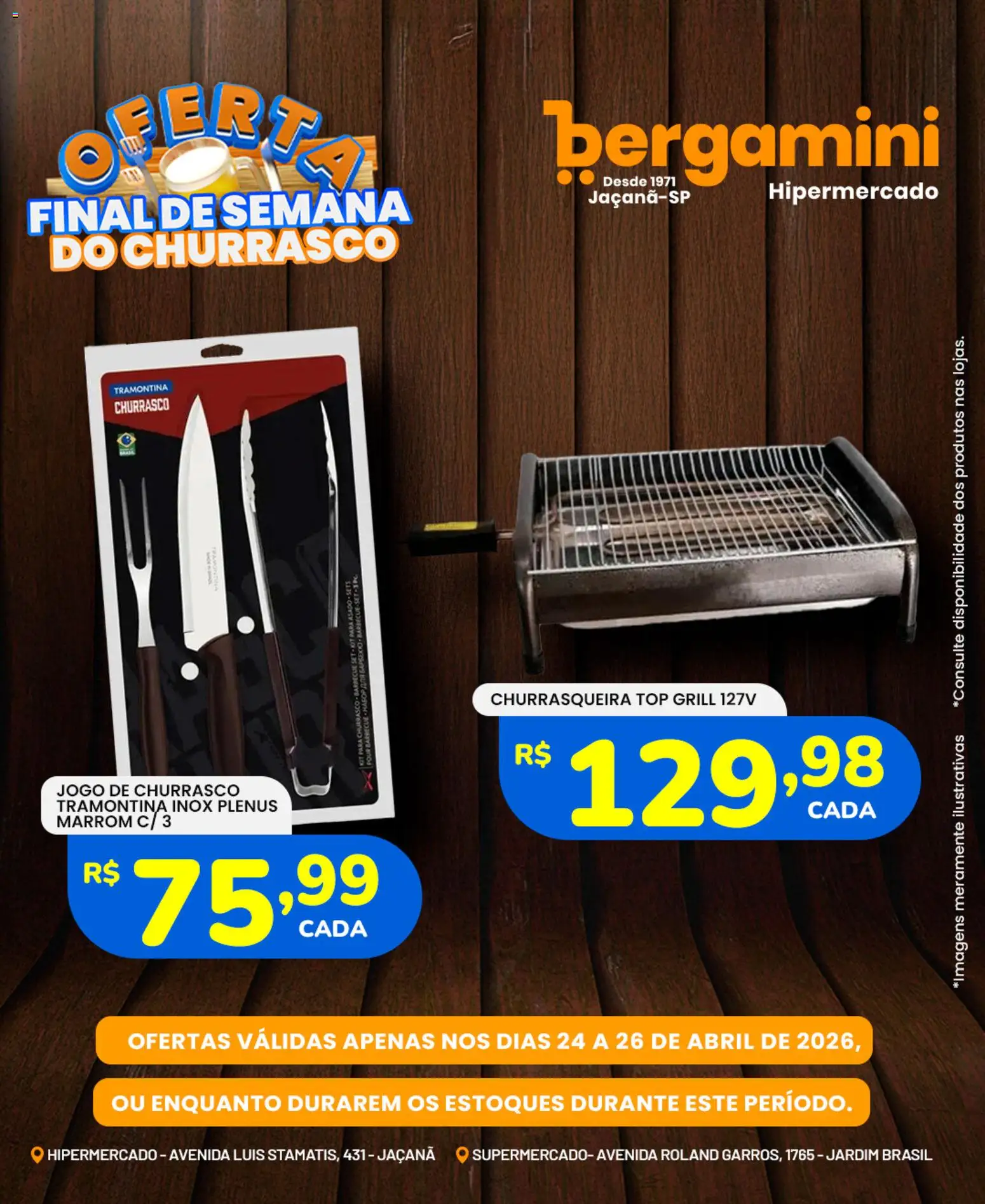 Supermercado Bergamini Folheto - válido de 24.04.2026 | Página: 6 | Produtos: Grill, Churrasqueira