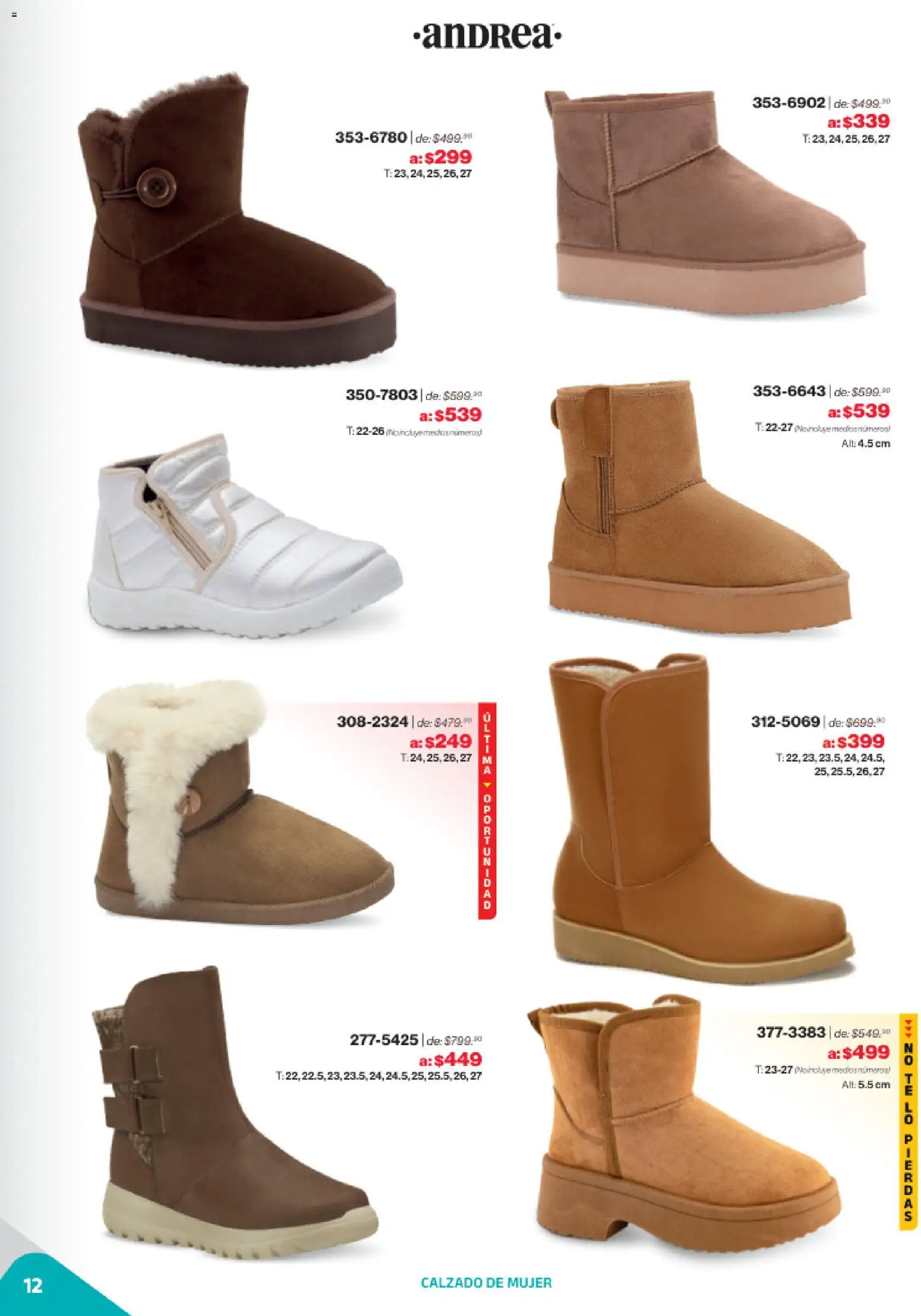 Nuevas ofertas de Andrea válidas en toda la República Mexicana desde el 02.11.2025. ¡Encuentra las mejores ofertas en Andrea catálogo Outlet! | Página: 12