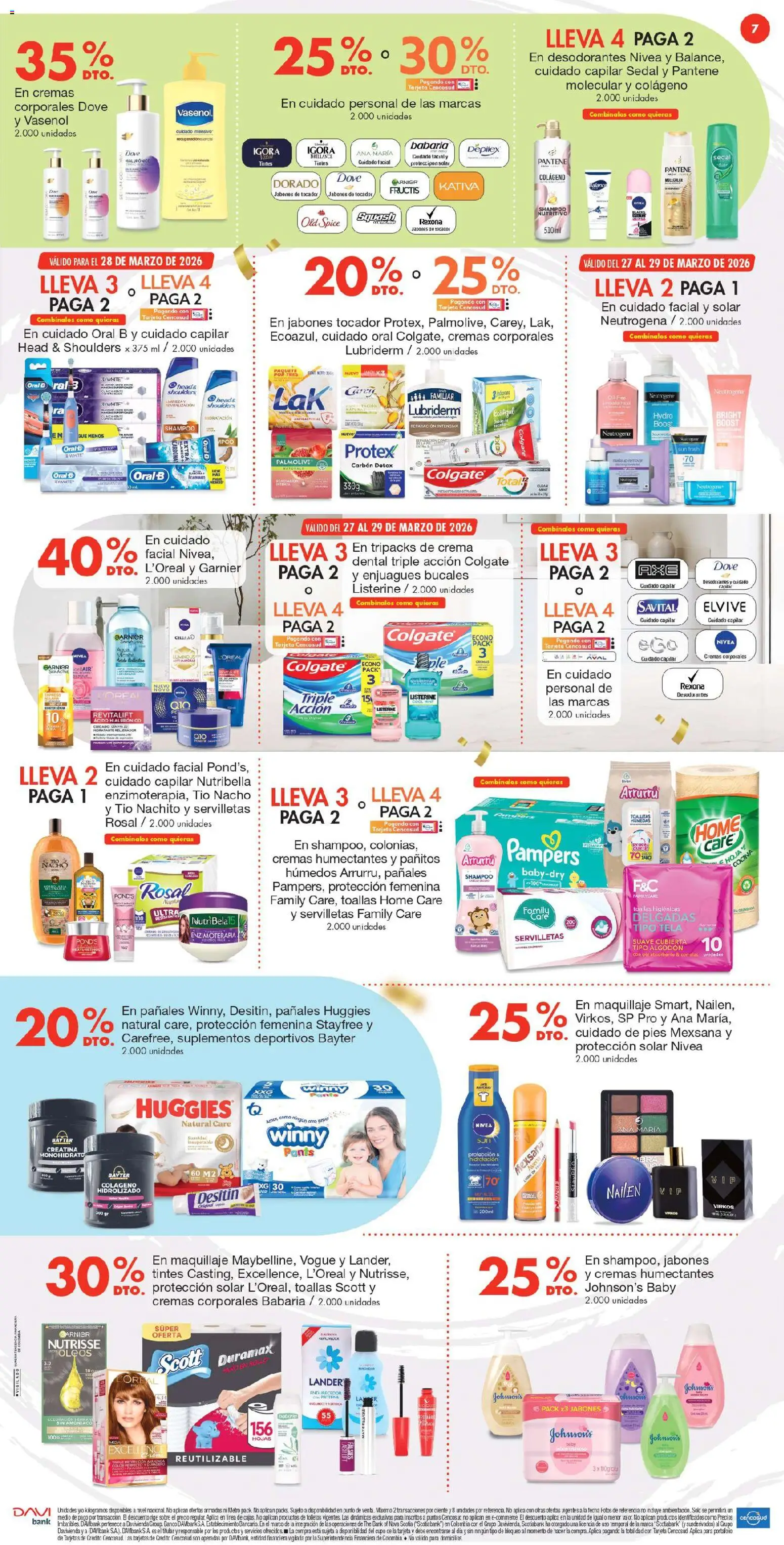 Metro revista - valida desde el 27.03.2026 | Página: 7 | Productos: Shampoo, Sobre, Candado, Toallas