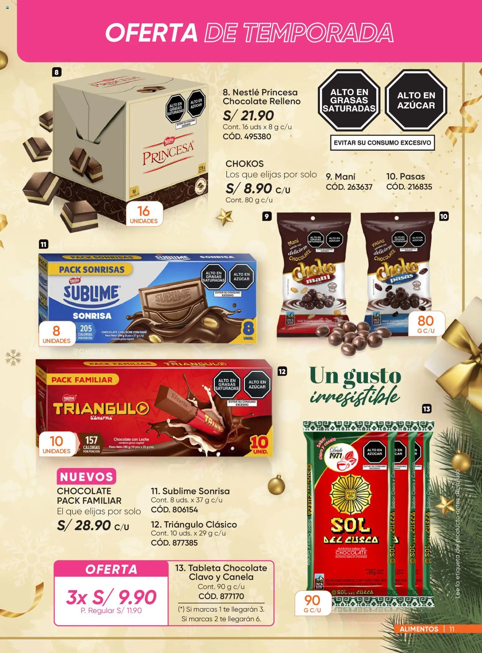 Catálogo Azzorti válido desde 03.11.2025 | Página: 11 | Productos: Leche, Chocolate, Té, Chal