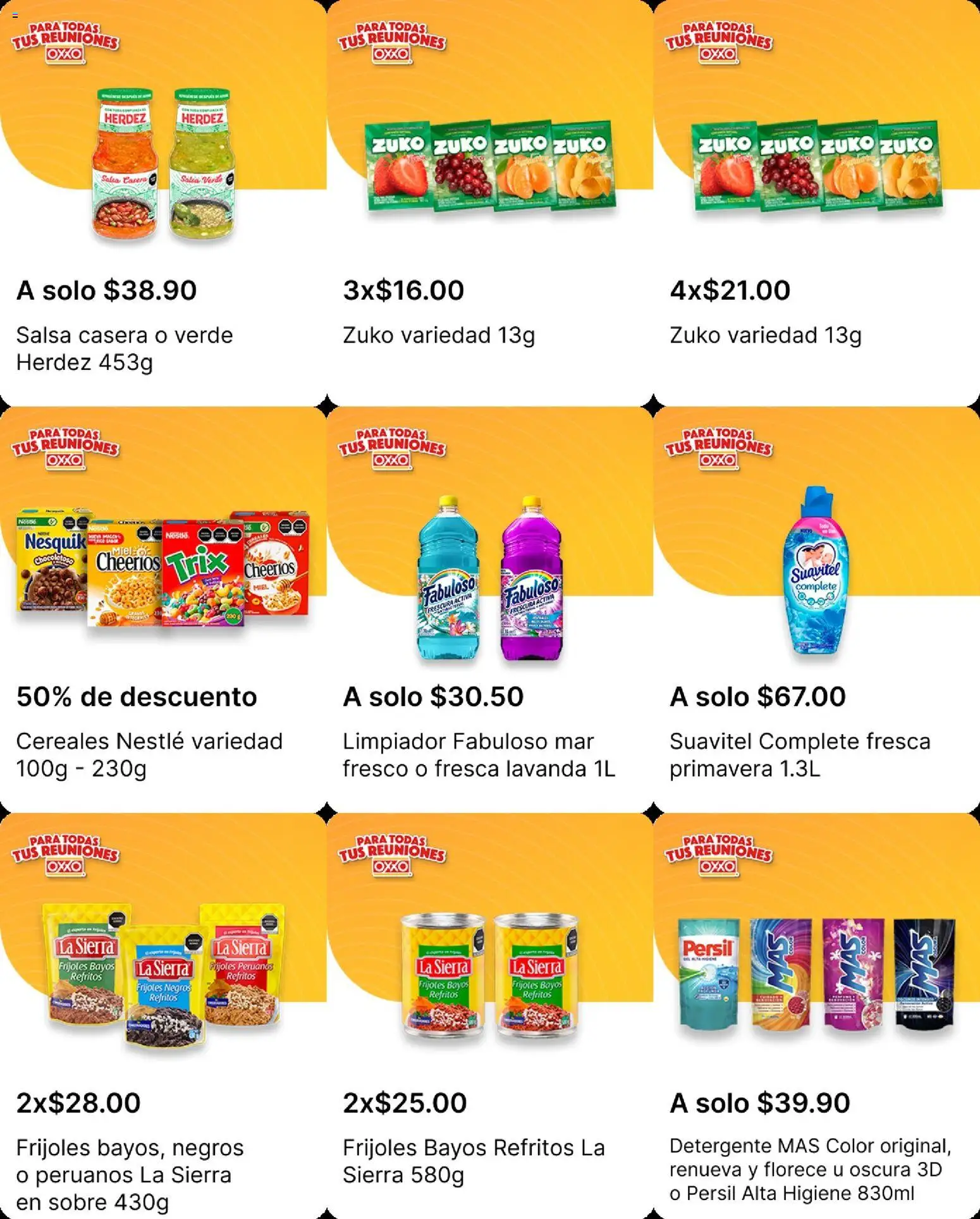 Nuevas ofertas de OXXO válidas en toda la República Mexicana desde el 16.10.2025. ¡Encuentra las mejores ofertas en OXXO folleto! | Página: 8 | Productos: Detergente, Cereales, Limpiador, Sierra