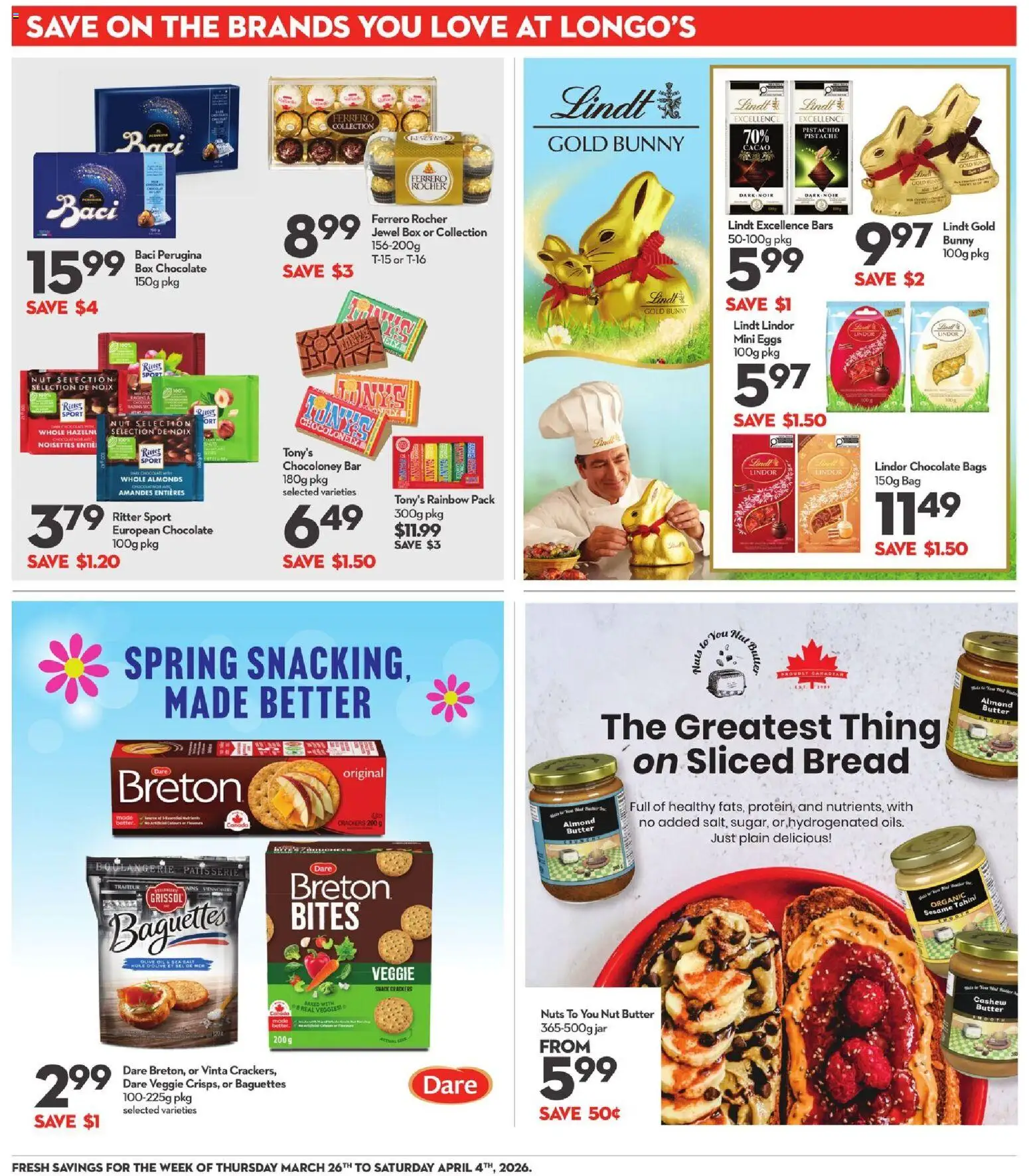 Longo's flyer valid from 26.03.2026 | Page: 26 | Products: Nuts, Bag, Box, Eggs
