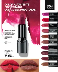 Catálogo Avon Campaña 12 válido desde el 14.07.2025 | Página: 18 | Productos: Lápiz labial, Labial, Aceite