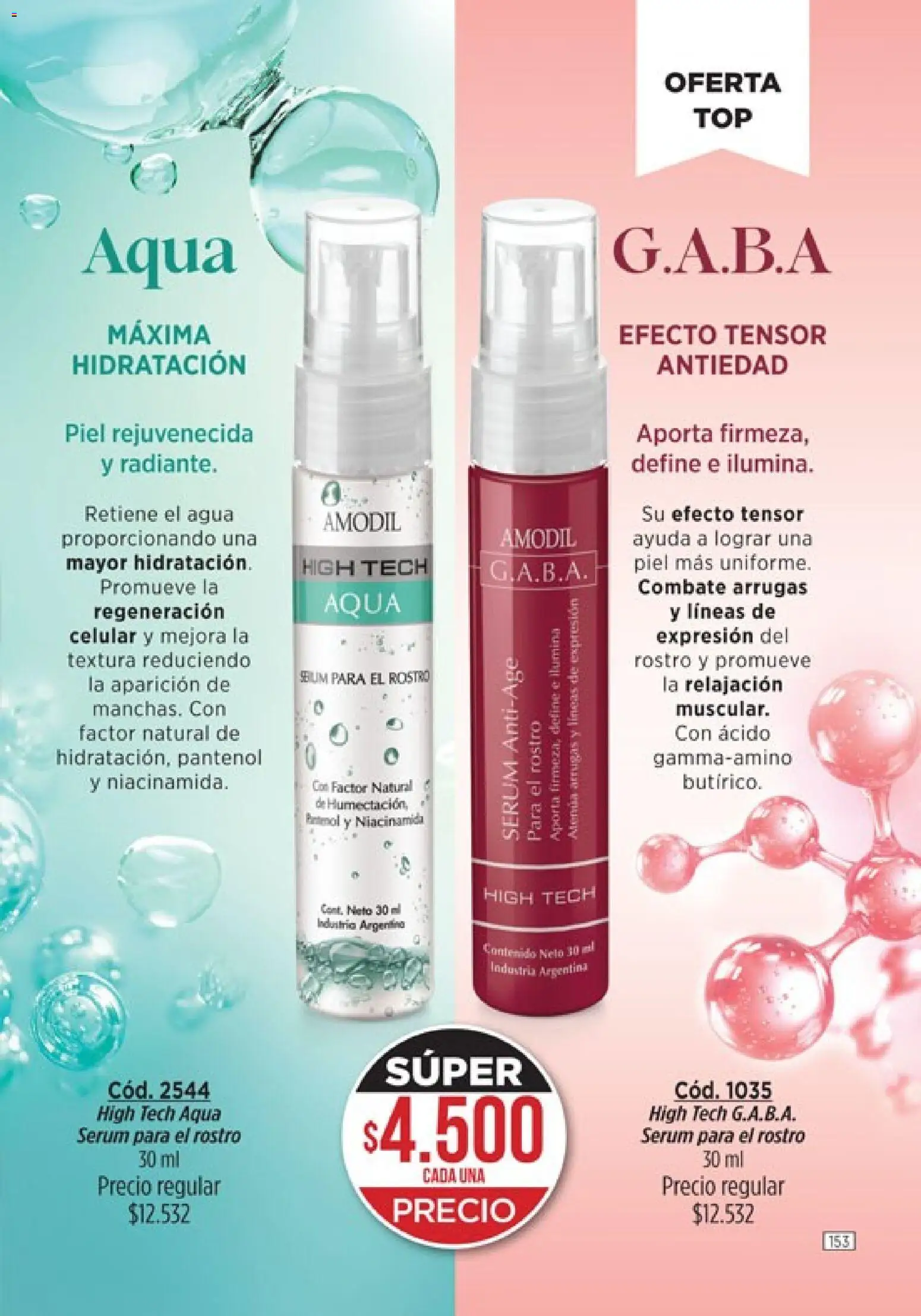 Amodil - Campaña 8 │ válido desde el 08.04.2026 | Página: 153 | Productos: Serum, Agua
