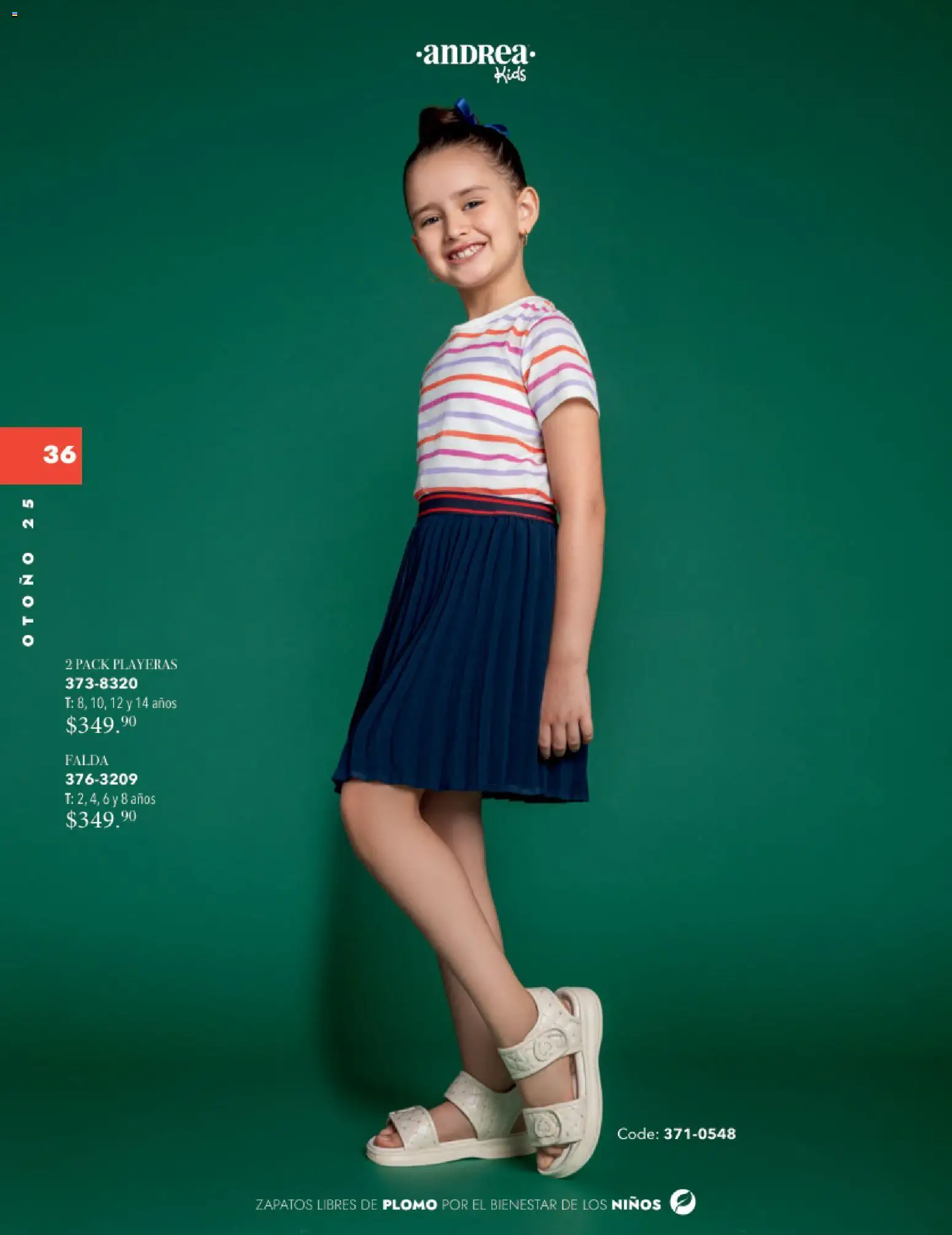 Nuevas ofertas de Andrea válidas en toda la República Mexicana desde el 26.11.2025. ¡Encuentra las mejores ofertas en Andrea catálogo Infantil Kids! | Página: 35 | Productos: Zapatos, Falda