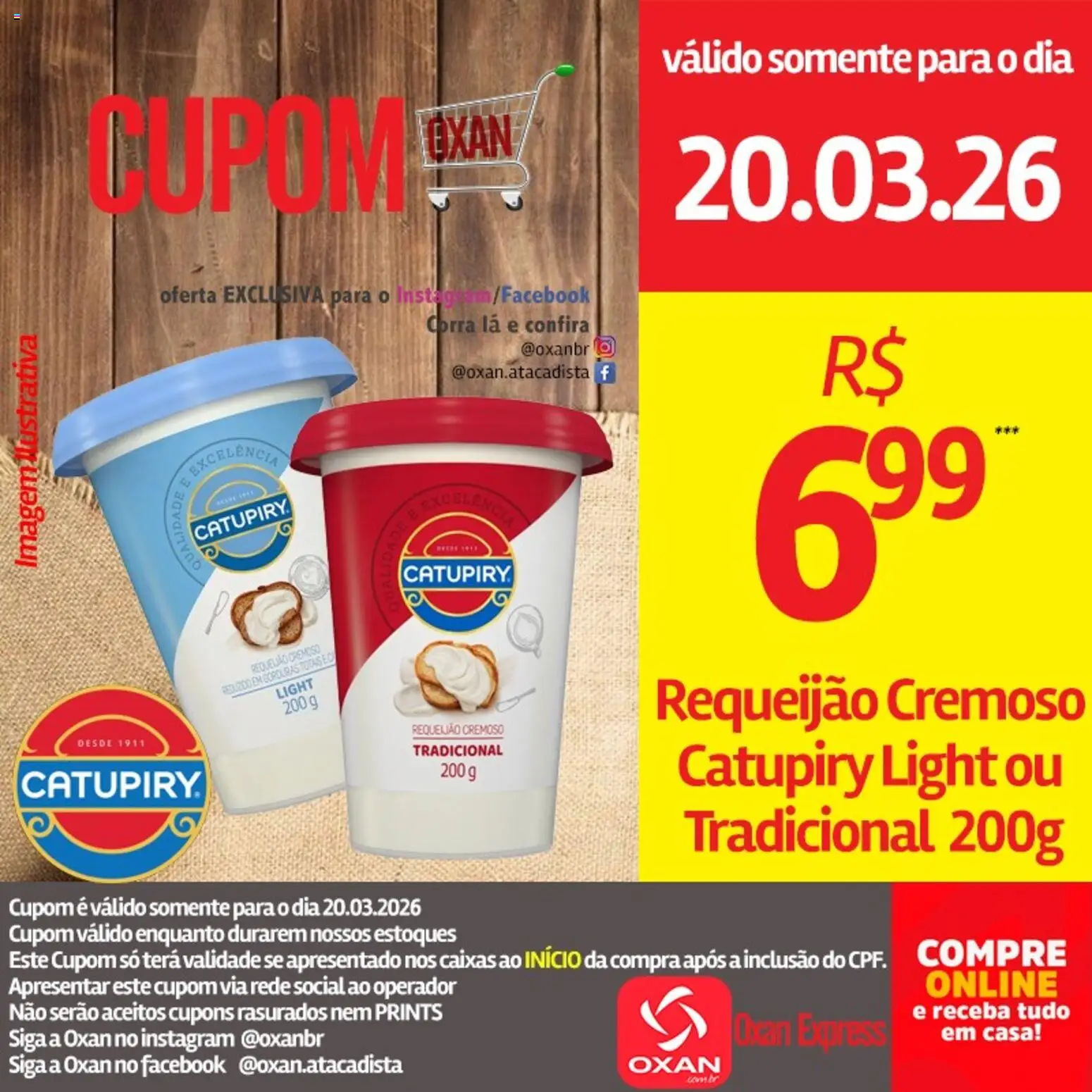 Oxan Atacadista Folheto - válido de 20.03.2026 | Página: 16 | Produtos: Catupiry, Requeijão