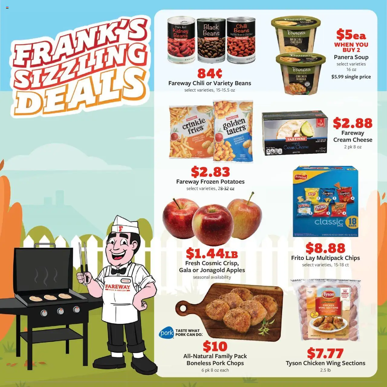Fareway Weekly Ad - valid from 20.10.2025 | Page: 11 | Products: Pork, Chips, Cream, Potatoes