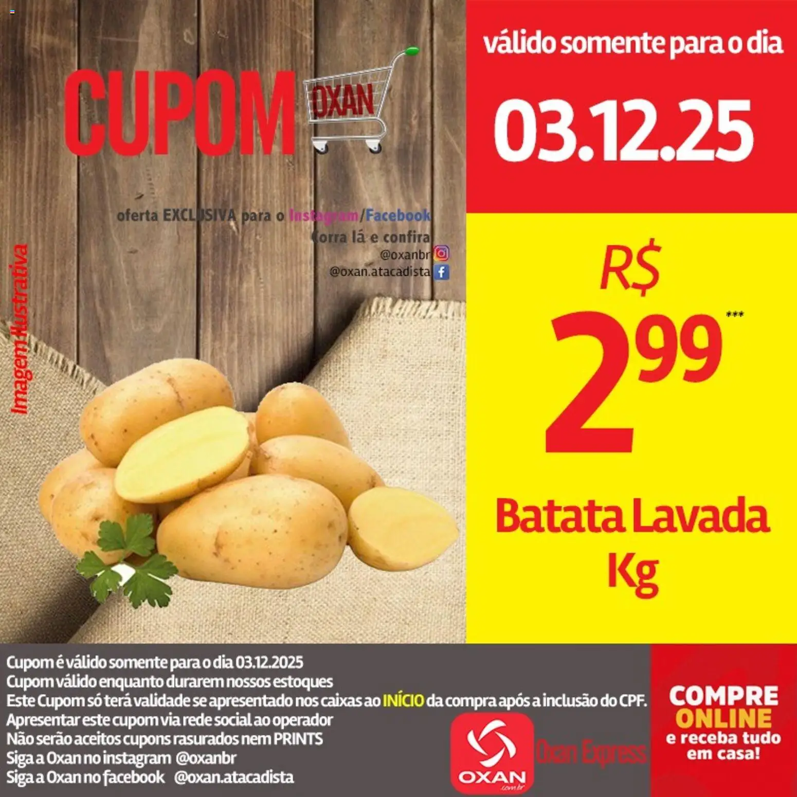 Oxan Atacadista Folheto - válido de 03.12.2025 | Página: 18 | Produtos: Batata