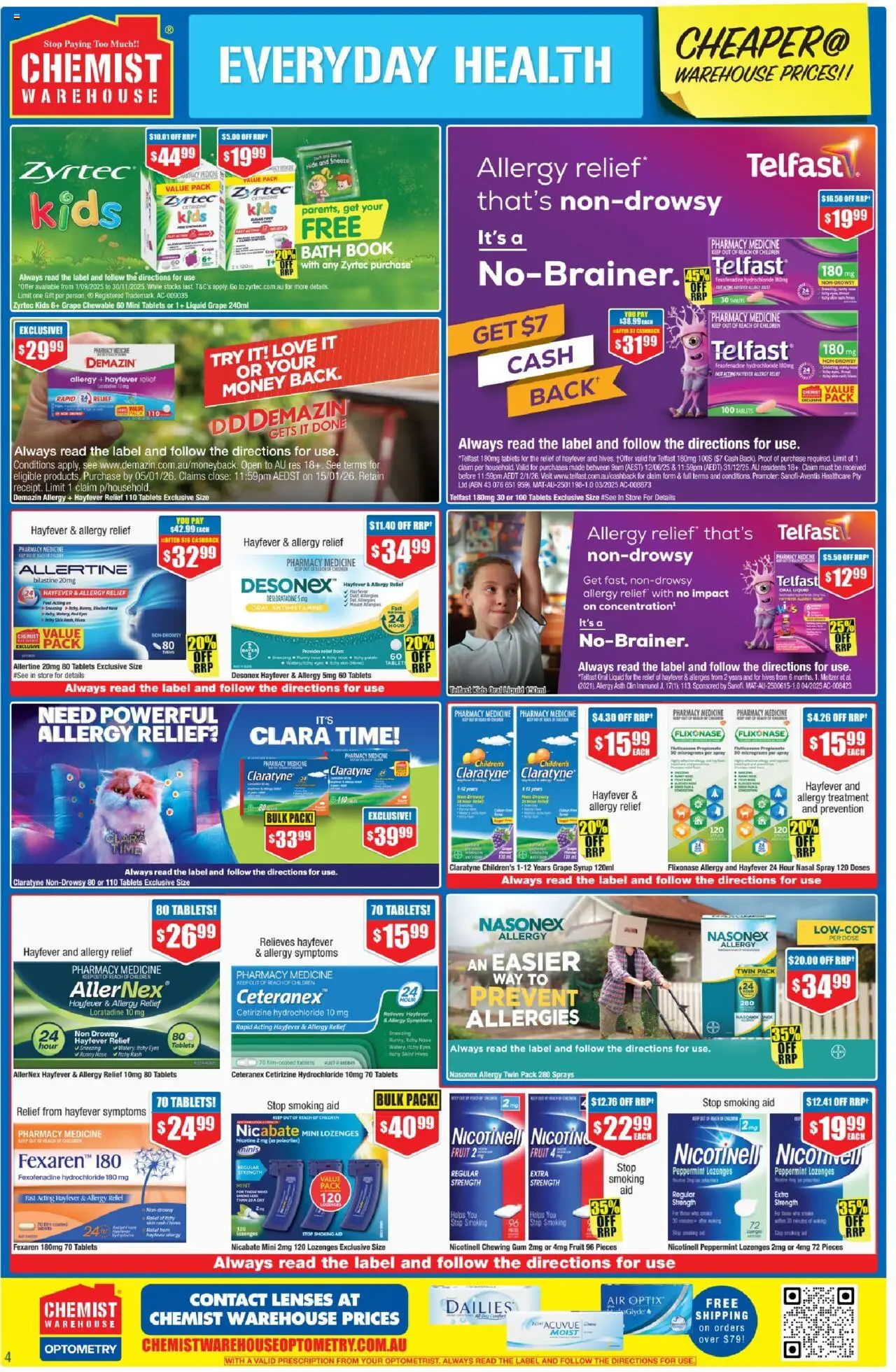 Chemist Warehouse catalogue - valid from 02.10.2025 | Page: 4 | Products: Bath, Tablet, Nasal spray, Tablets