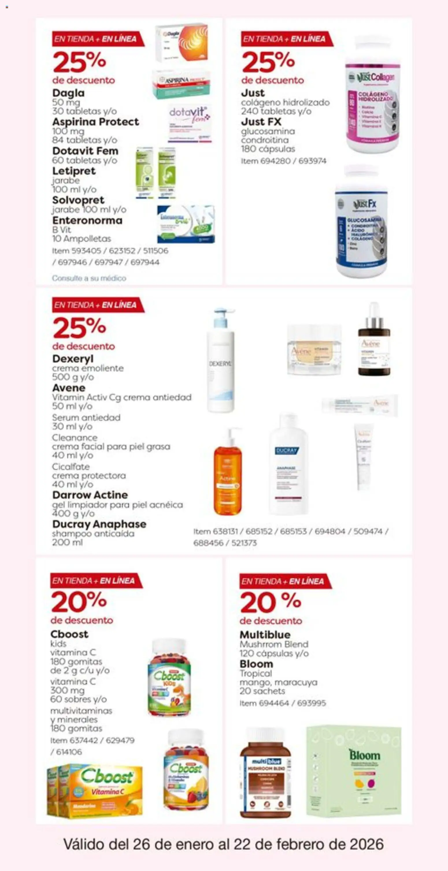 Nuevas ofertas de Costco válidas en toda la República Mexicana desde el 26.01.2026. ¡Encuentra las mejores ofertas en Costco catálogo! | Página: 33 | Productos: Serum, Crema, Limpiador, Gomitas