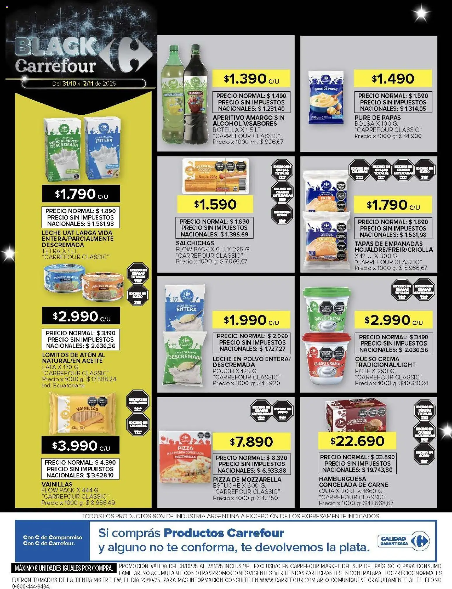 Carrefour - Ofertas - Chubut │ válido desde el 31.10.2025 | Página: 10 | Productos: Teléfono, Caja, Leche en polvo, Té