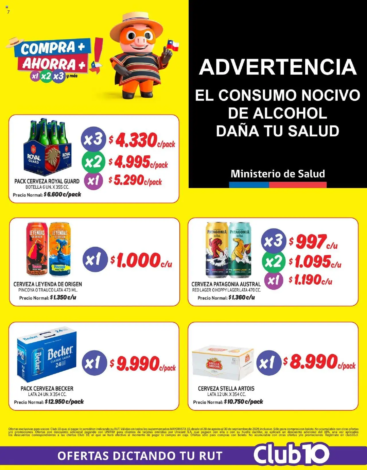 Mayorista 10 Ofertas │ válido desde el 20.08.2025 | Página: 7 | Productos: Botella, Cerveza