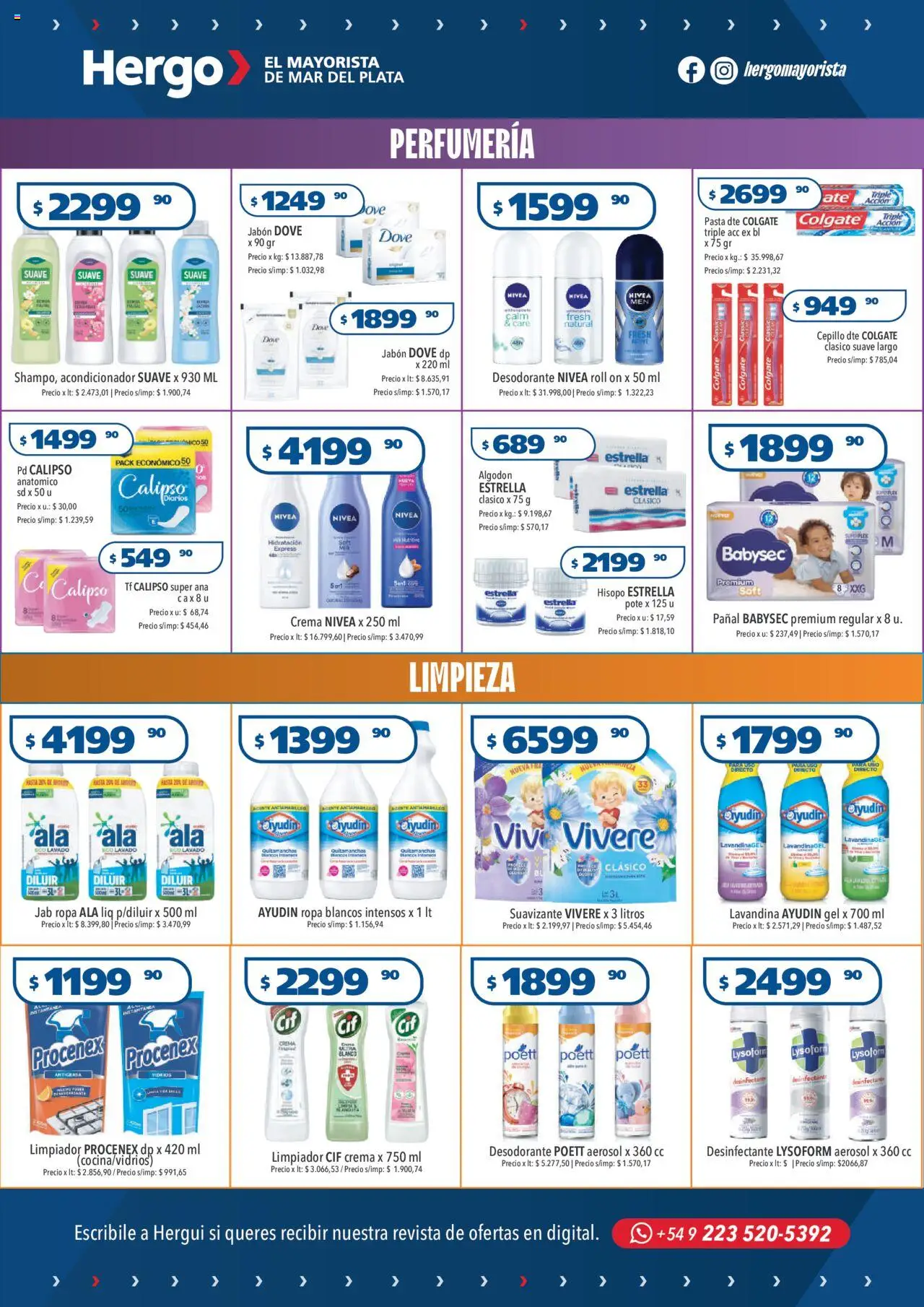 Hergo catálogo │ válido desde el 17.09.2025 | Página: 4 | Productos: Lavandina, Jabón, Desodorante, Suavizante