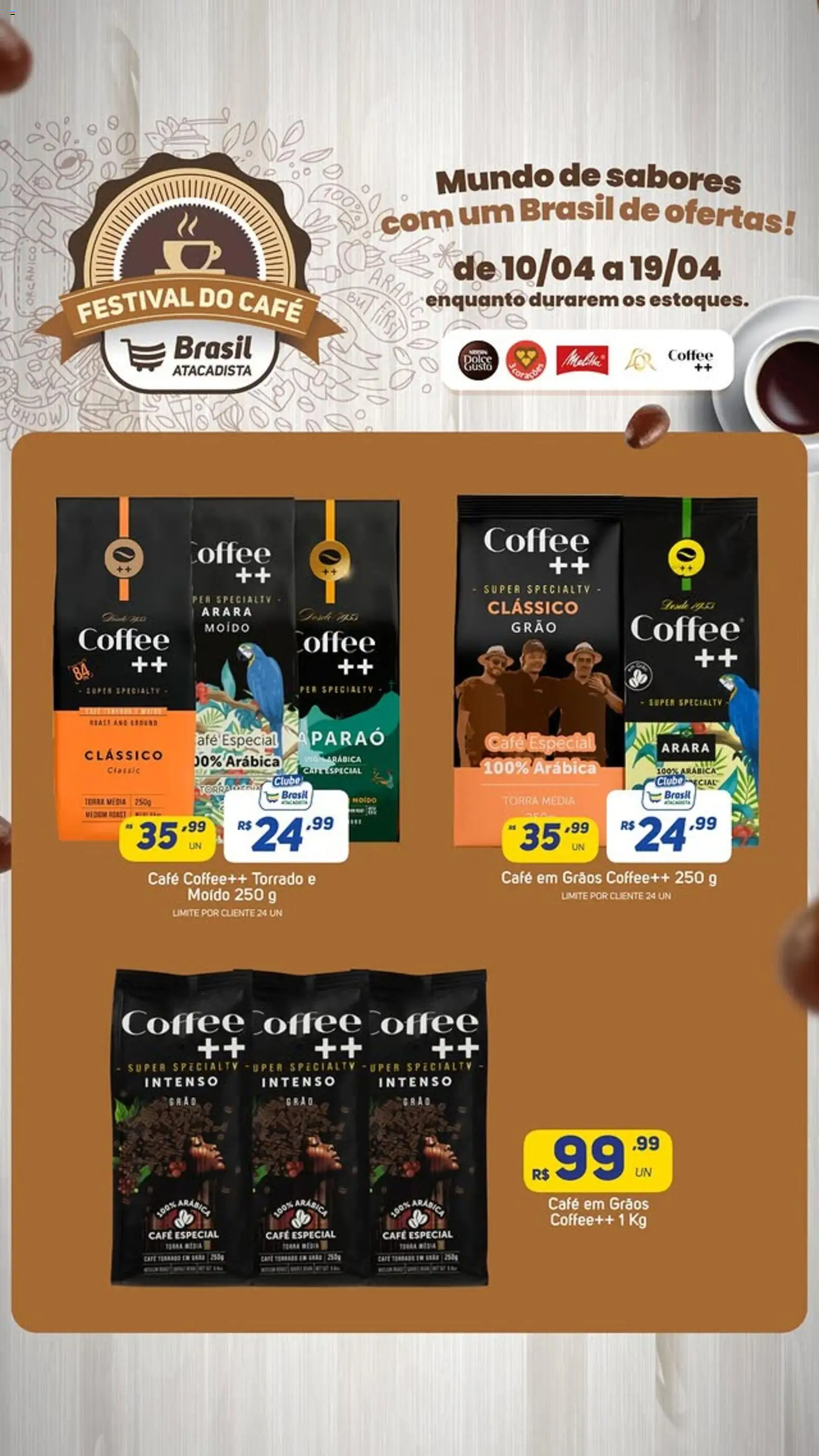 Brasil Atacadista Folheto - válido de 10.04.2026 | Página: 4 | Produtos: Café