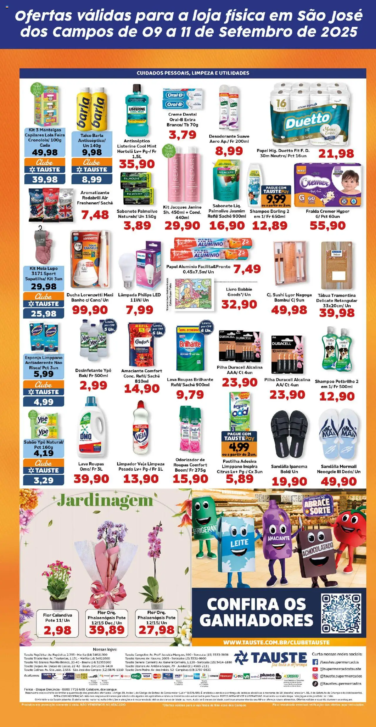 Tauste Folheto - válido de 09.09.2025 | Página: 5 | Produtos: Shampoo, Esponja, Roupas, Desinfetante