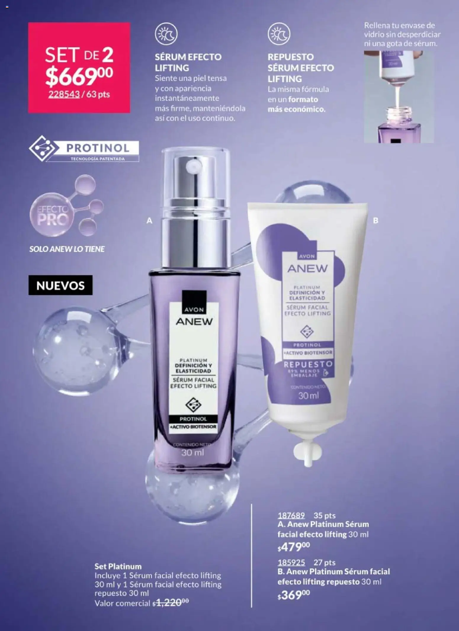 Nuevas ofertas de AVON válidas en toda la República Mexicana desde el 28.11.2025. ¡Encuentra las mejores ofertas en AVON campaña 18 2025! | Página: 148 | Productos: Serum