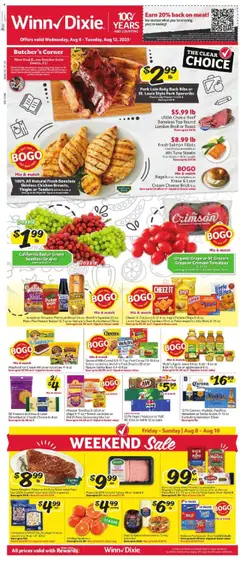 Preview of Winn Dixie weekly ads valid from 06.08.2025