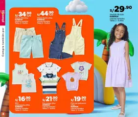 Vista previa de folleto Plaza Vea - ESPECIAL EUREKA VERANO de la Plaza Vea válido desde 15.12.2025 | Página: 4 | Productos: Polo, Overol, Shorts, Vestido