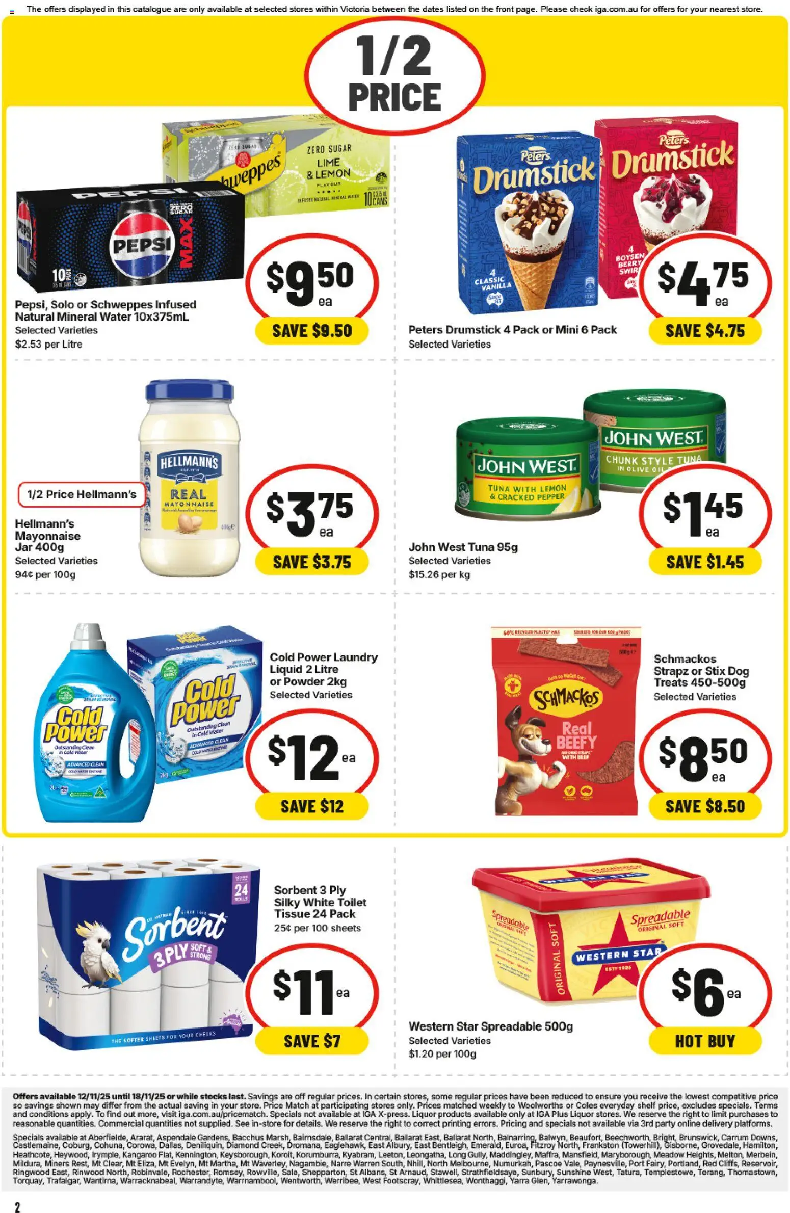 IGA catalogue - valid from 12.11.2025 | Page: 33 | Products: Powder, Toothpaste, Pain relief, Allergy