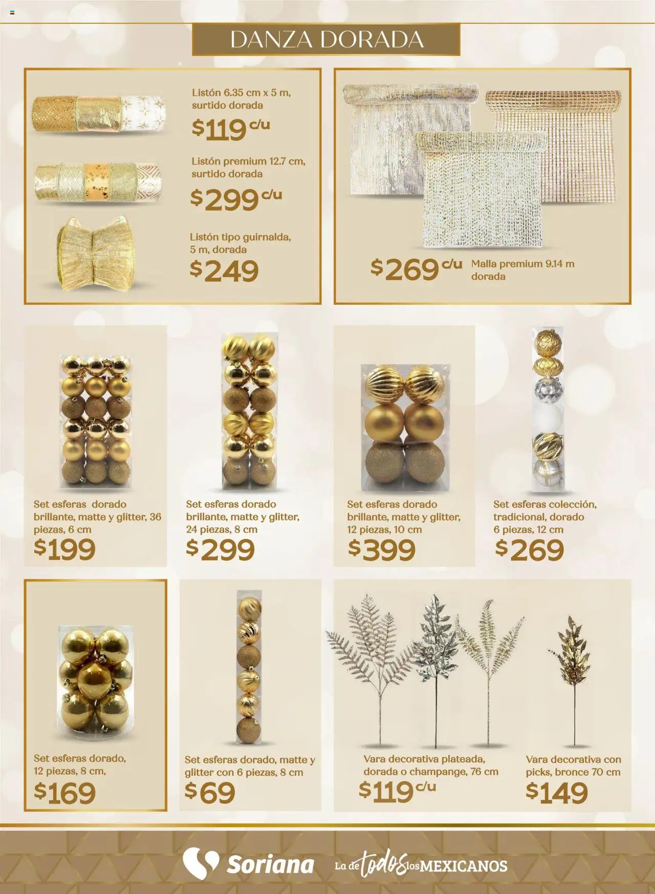 Nuevas ofertas de Soriana válidas en toda la República Mexicana desde el 25.09.2025. ¡Encuentra las mejores ofertas en Soriana - Decoración Navideña Híper Nacional! | Página: 18 | Productos: Glitter, Malla