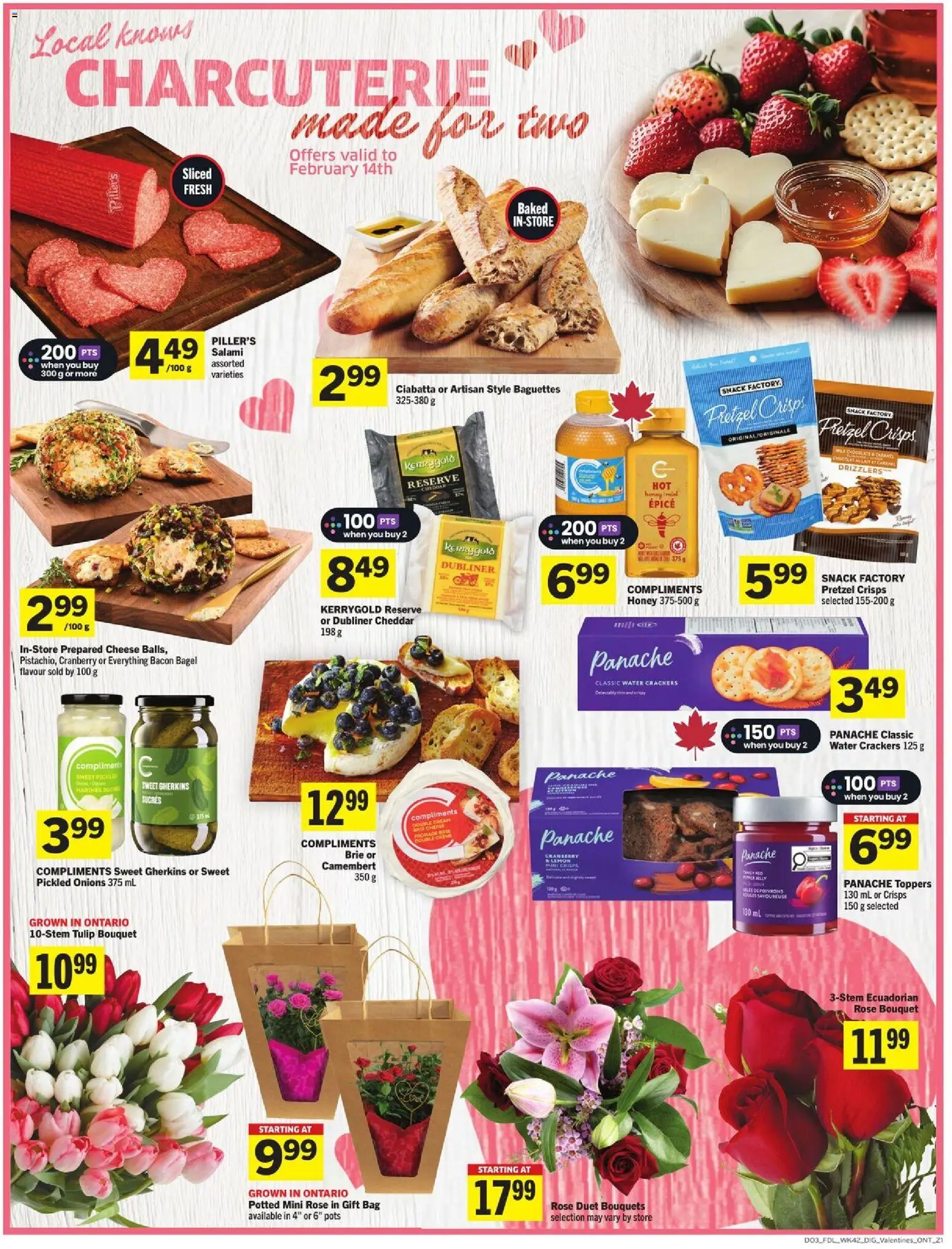 Foodland flyer valid from 12.02.2026 | Page: 8 | Products: Bag, Cheese, Chocolate, Salami