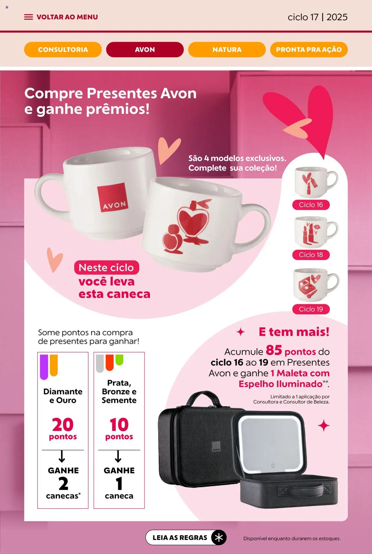 Avon Folheto - válido de 07.10.2025 | Página: 7 | Produtos: Espelho, Caneca