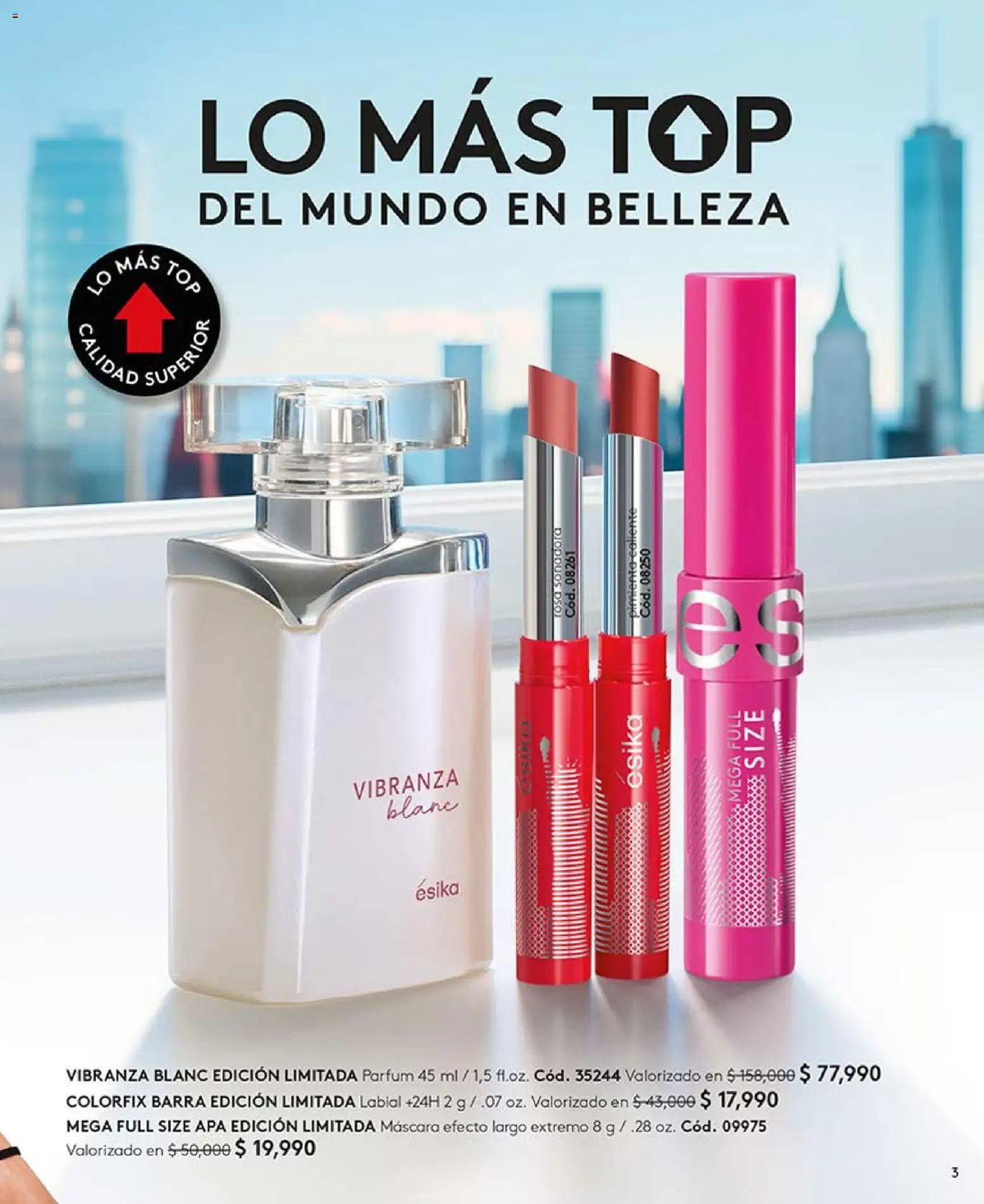 Ésika revista - valida desde el 13.03.2026 | Página: 3 | Productos: Top, Máscara