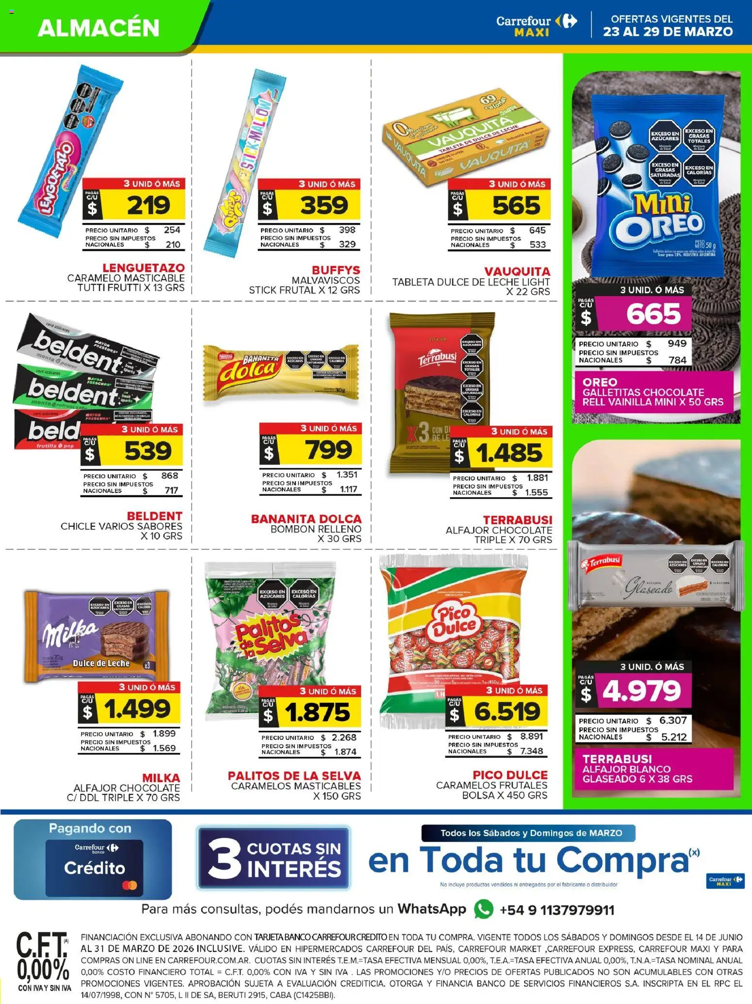 Carrefour Maxi catálogo │ válido desde el 23.03.2026 | Página: 16 | Productos: Galletitas, Frutilla, Dulce de leche, Chocolate