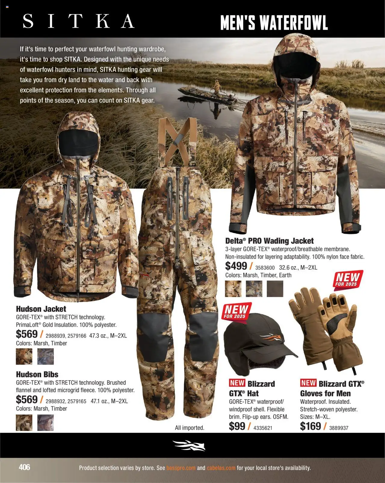 Cabela's Hunting Master 25 - valid from 11.08.2025 | Page: 406 | Products: Jacket, Hat, Gloves, Waterfowl