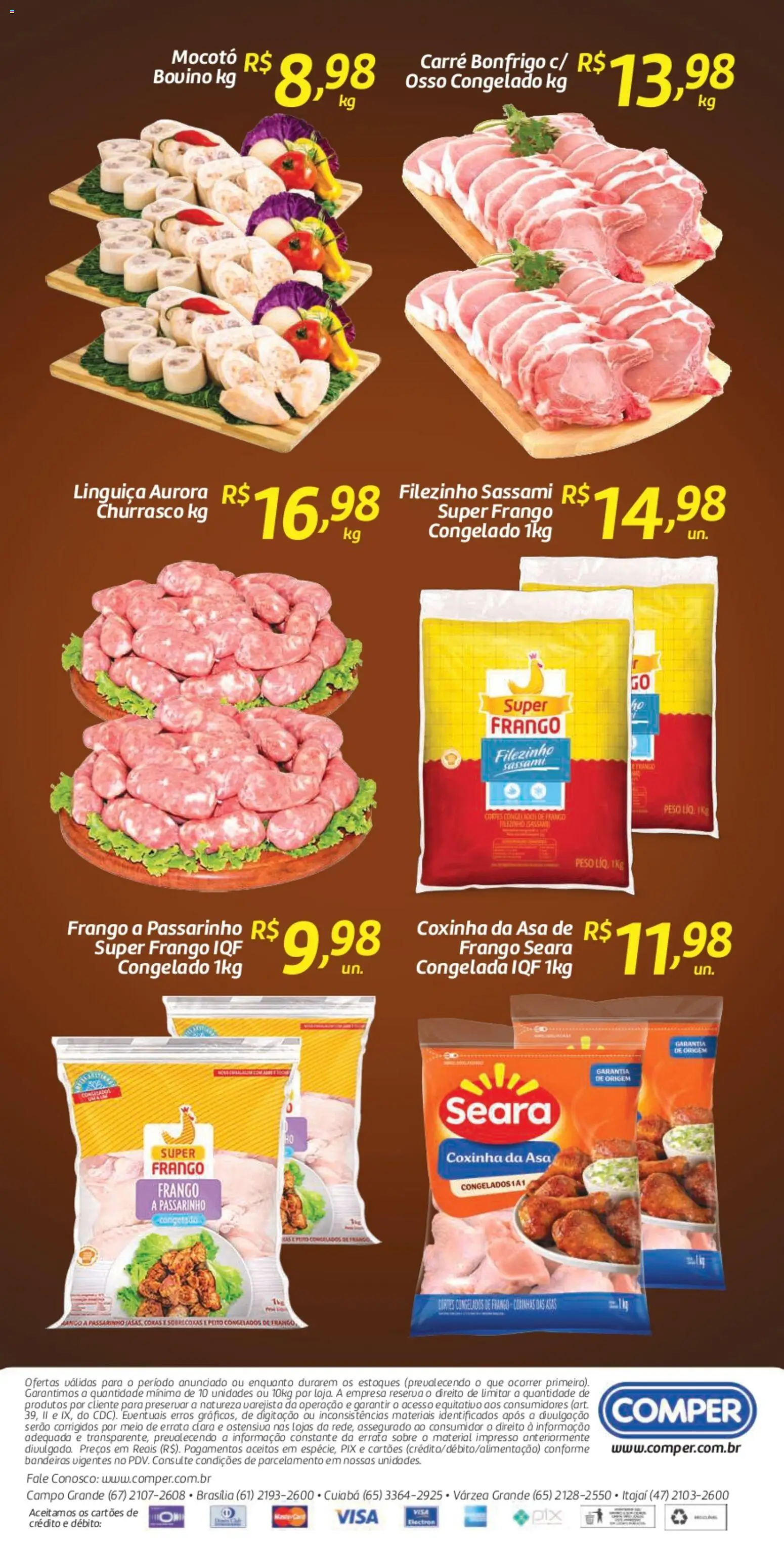Comper Folheto - válido de 07.04.2026 | Página: 2 | Produtos: Cará, Linguiça, Frango