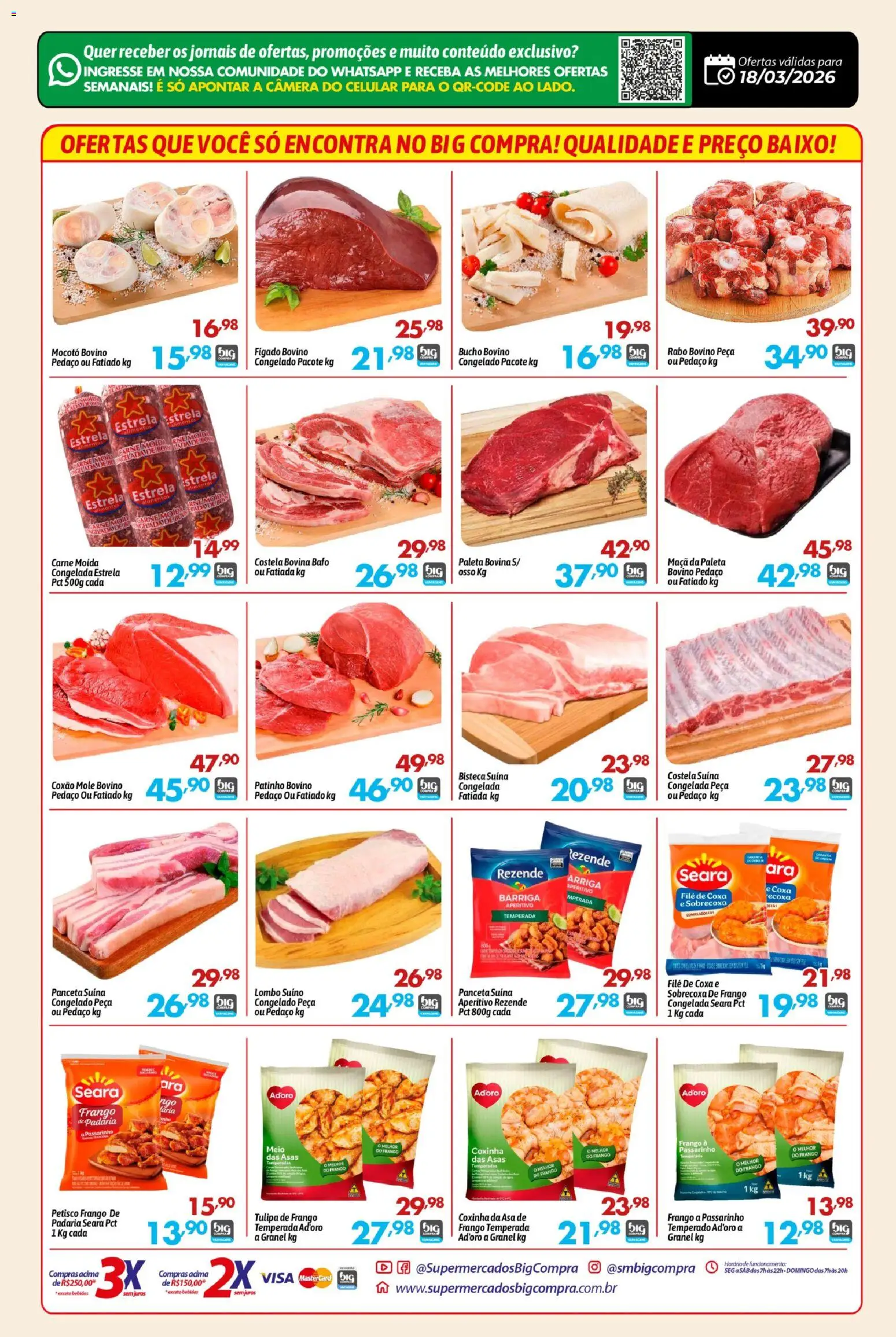 Big Compra Folheto - válido de 18.03.2026 | Página: 2 | Produtos: Celular, Asa de frango, Frango, Carne moída