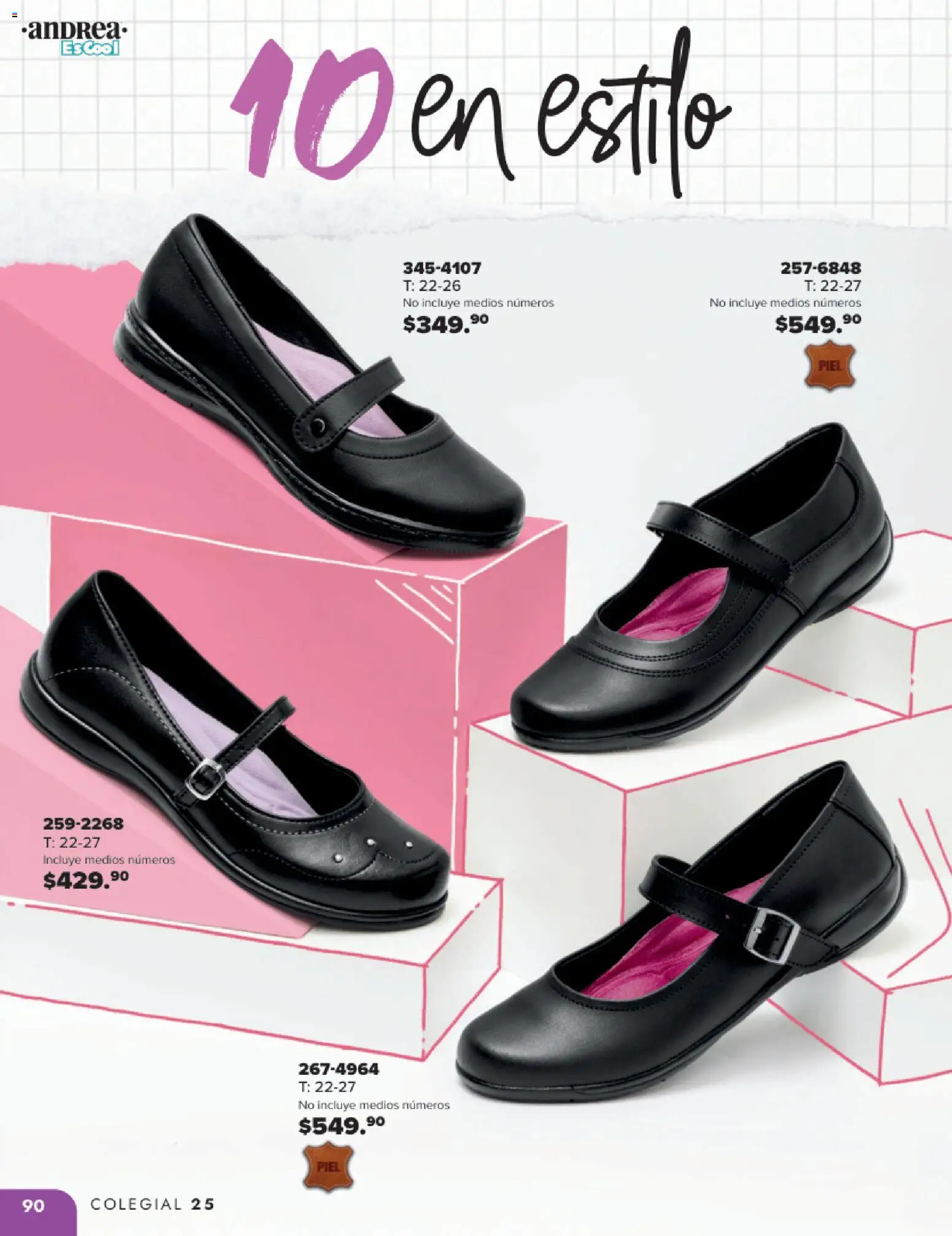 Nuevas ofertas de Andrea válidas en toda la República Mexicana desde el 25.05.2025. ¡Encuentra las mejores ofertas en Andrea catálogo Colegial ! | Página: 90