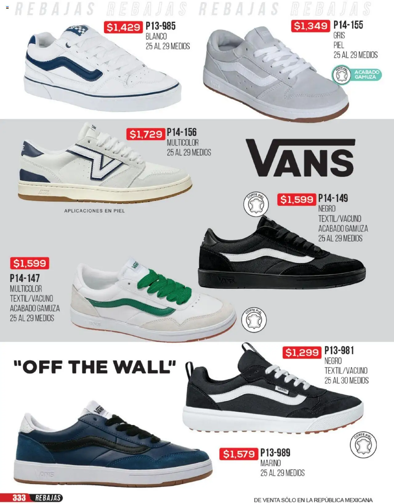 Nuevas ofertas de Cklass válidas en toda la República Mexicana desde el 23.06.2025. ¡Encuentra las mejores ofertas en Cklass catálogo Rebajas Sobre Calzado! | Página: 334 | Productos: Gamuza