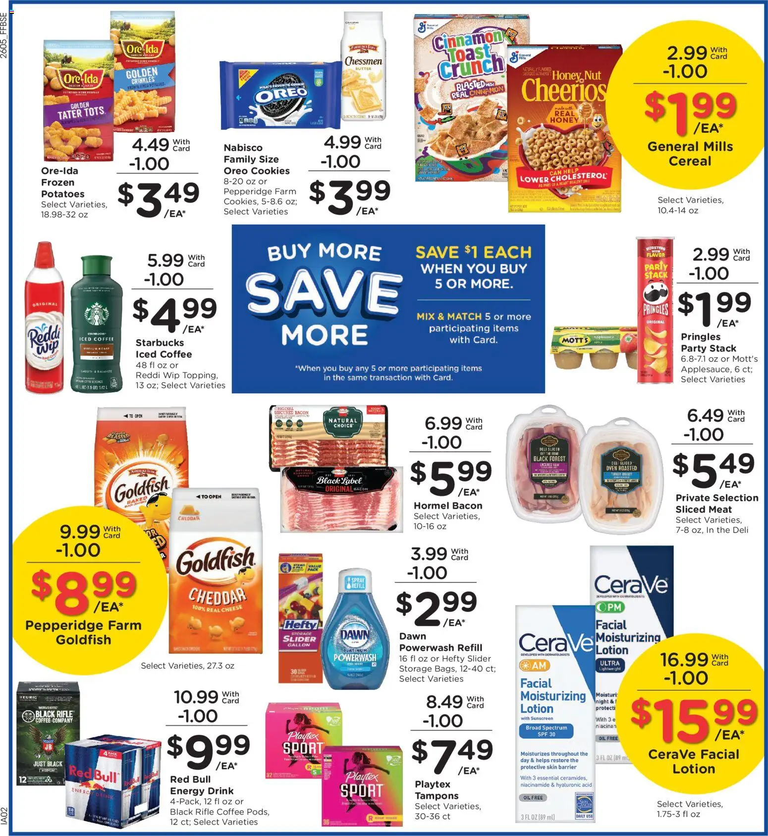 Fry's Food Weekly Ad - valid from 04.03.2026 | Page: 5 | Products: Cheese, Tampons, Potatoes, Oven