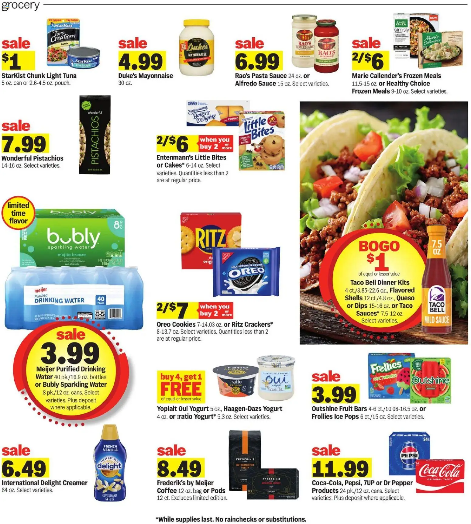 Meijer Weekly Ad - MI - valid from 02.01.2026 | Page: 3 | Products: Coffee, Pasta, Mayonnaise, Bag