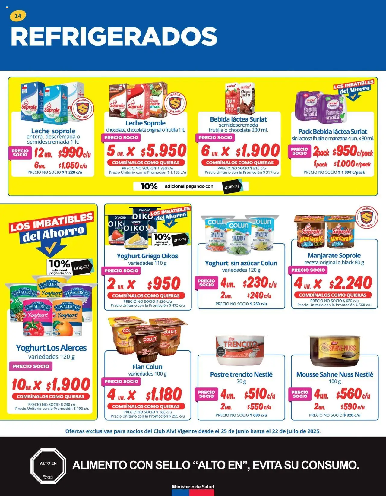Alvi catálogo │ válido desde el 25.06.2025 | Página: 14 | Productos: Manzana, Mousse, Leche, Azucar