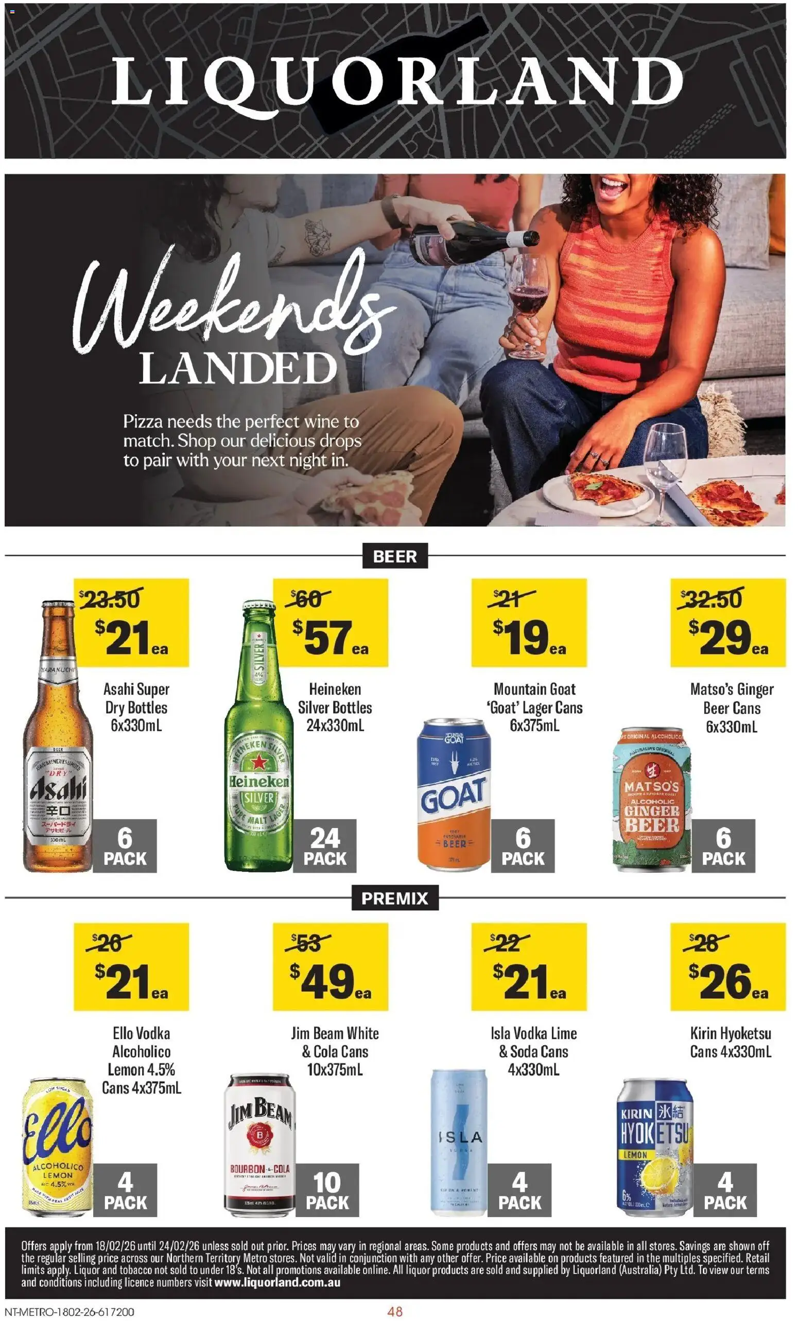 Coles catalogue - valid from 18.02.2026 | Page: 48 | Products: Juice, Wine, Vodka, Lemon