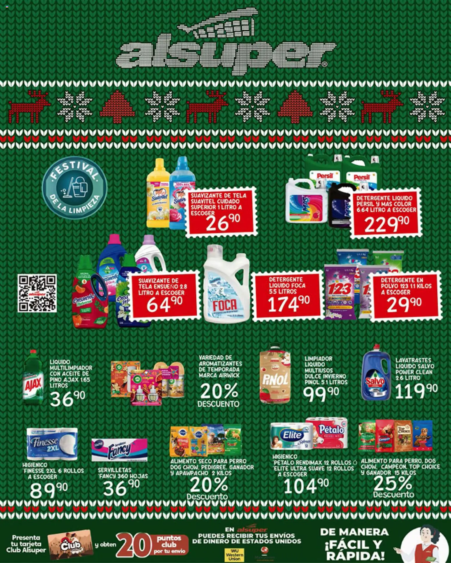 Nuevas ofertas de Alsuper válidas en toda la República Mexicana desde el 28.11.2025. ¡Encuentra las mejores ofertas en Alsuper folleto! | Página: 8 | Productos: Suavizante, Limpiador, Polvo, Servilletas